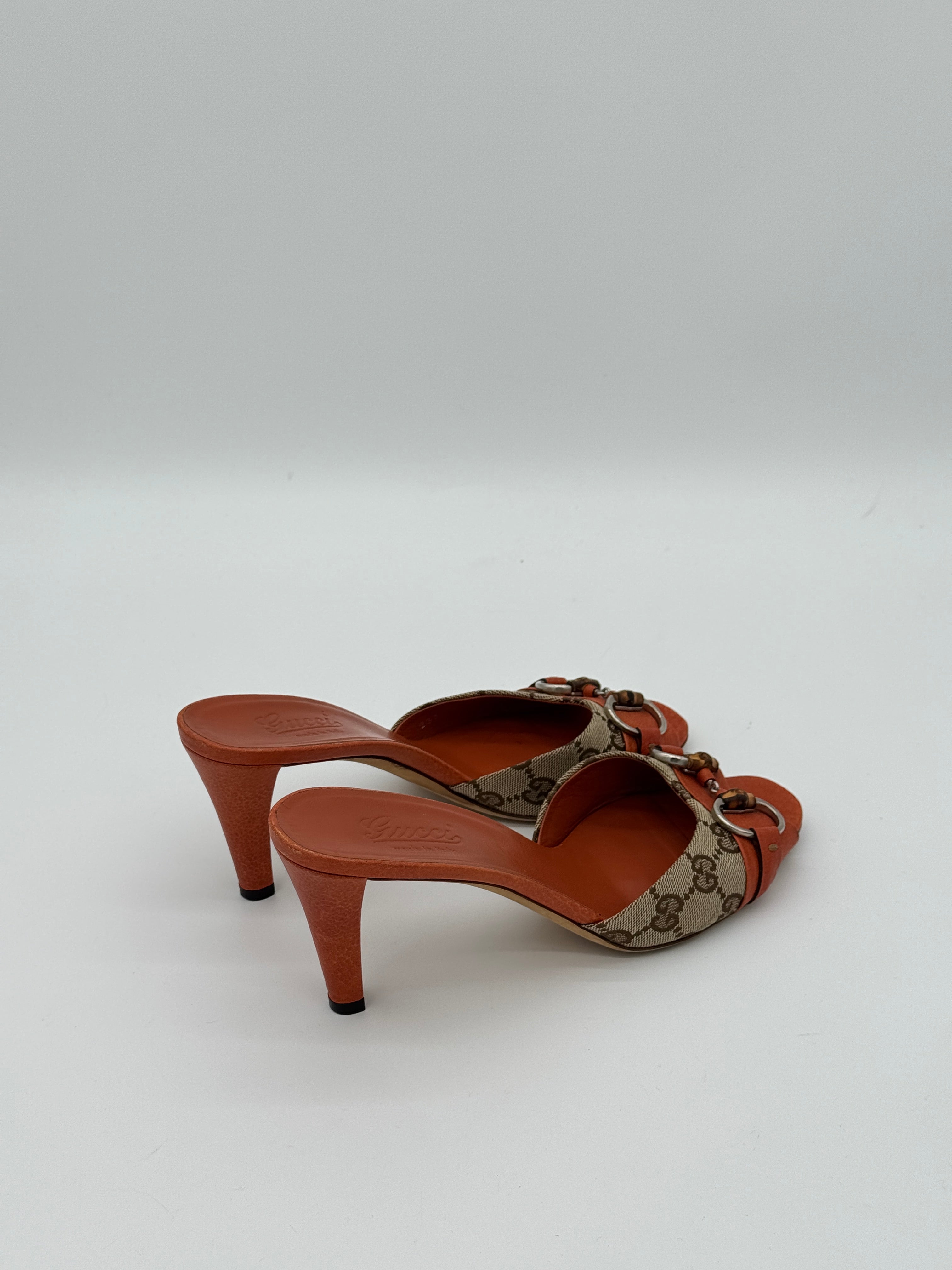 Gucci Horsebit Bamboo Sandals