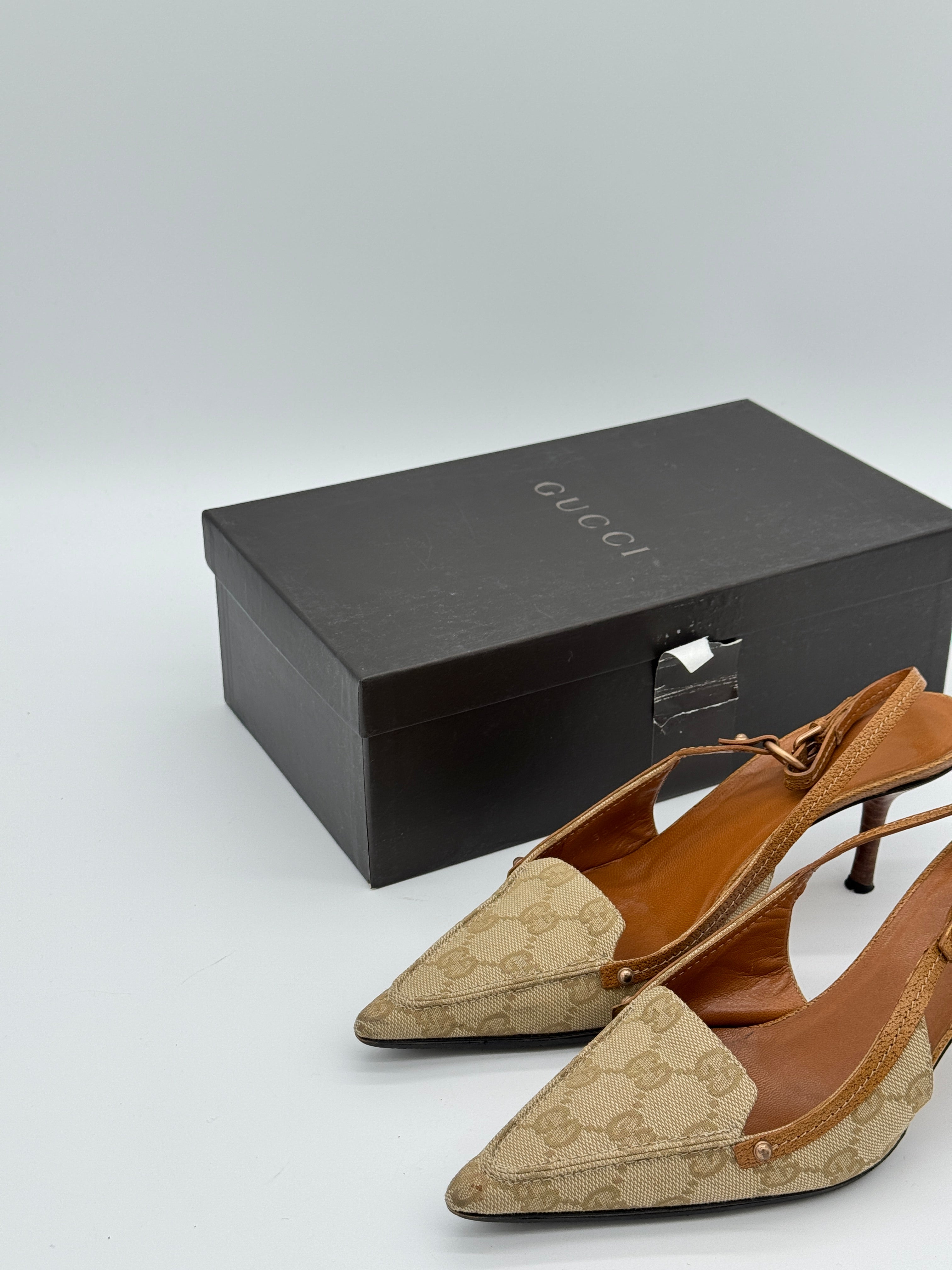 Gucci Scar Tess Heels