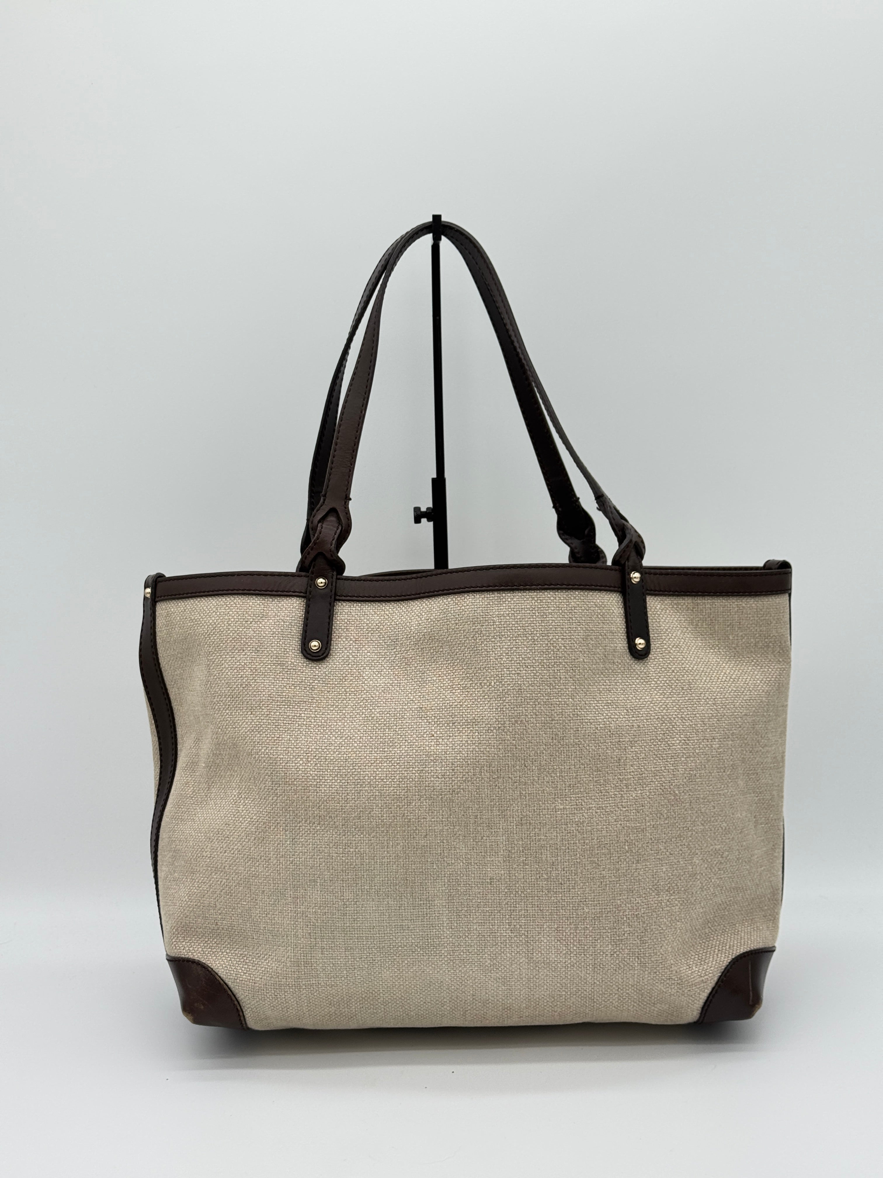 Gucci Craft Canvas Tote Bag