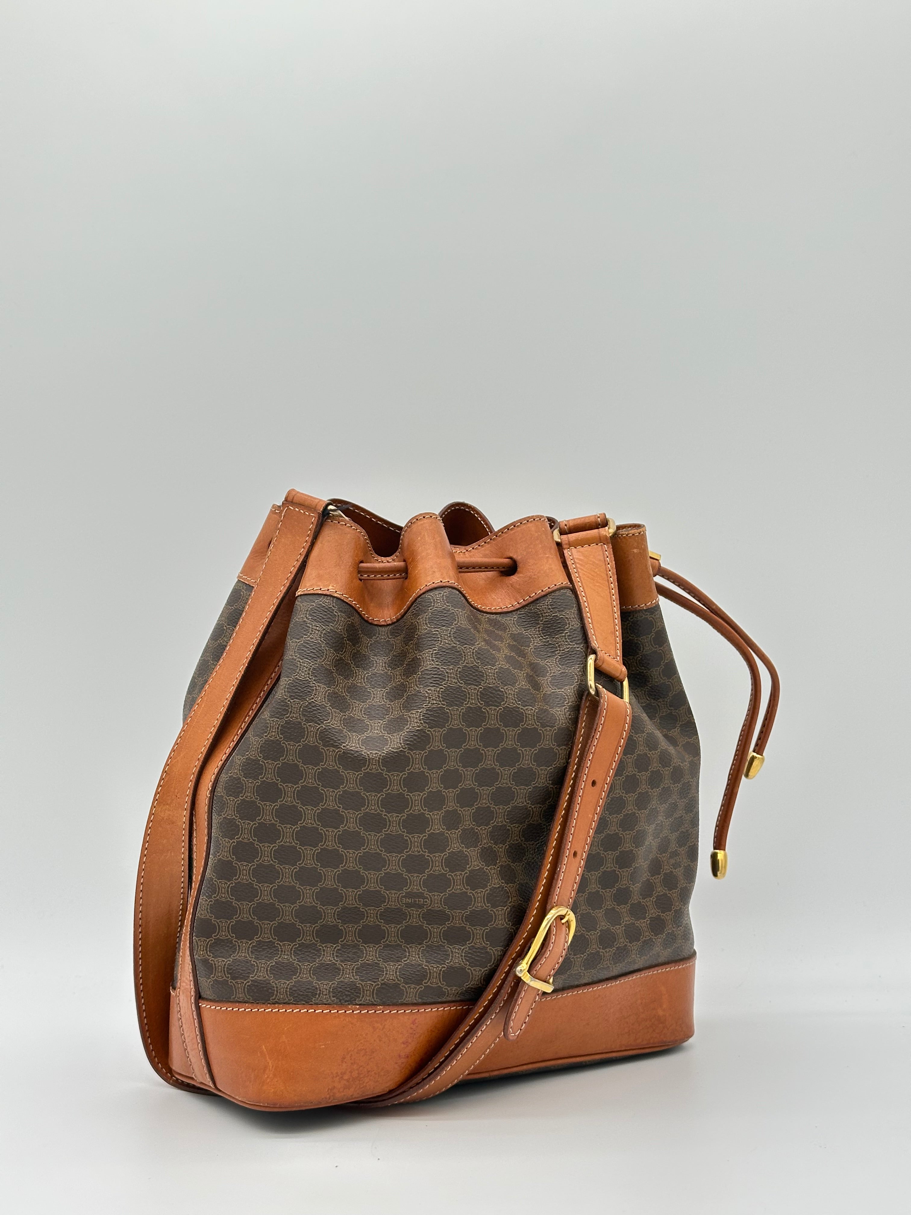 Céline Macadam Bucket Bag