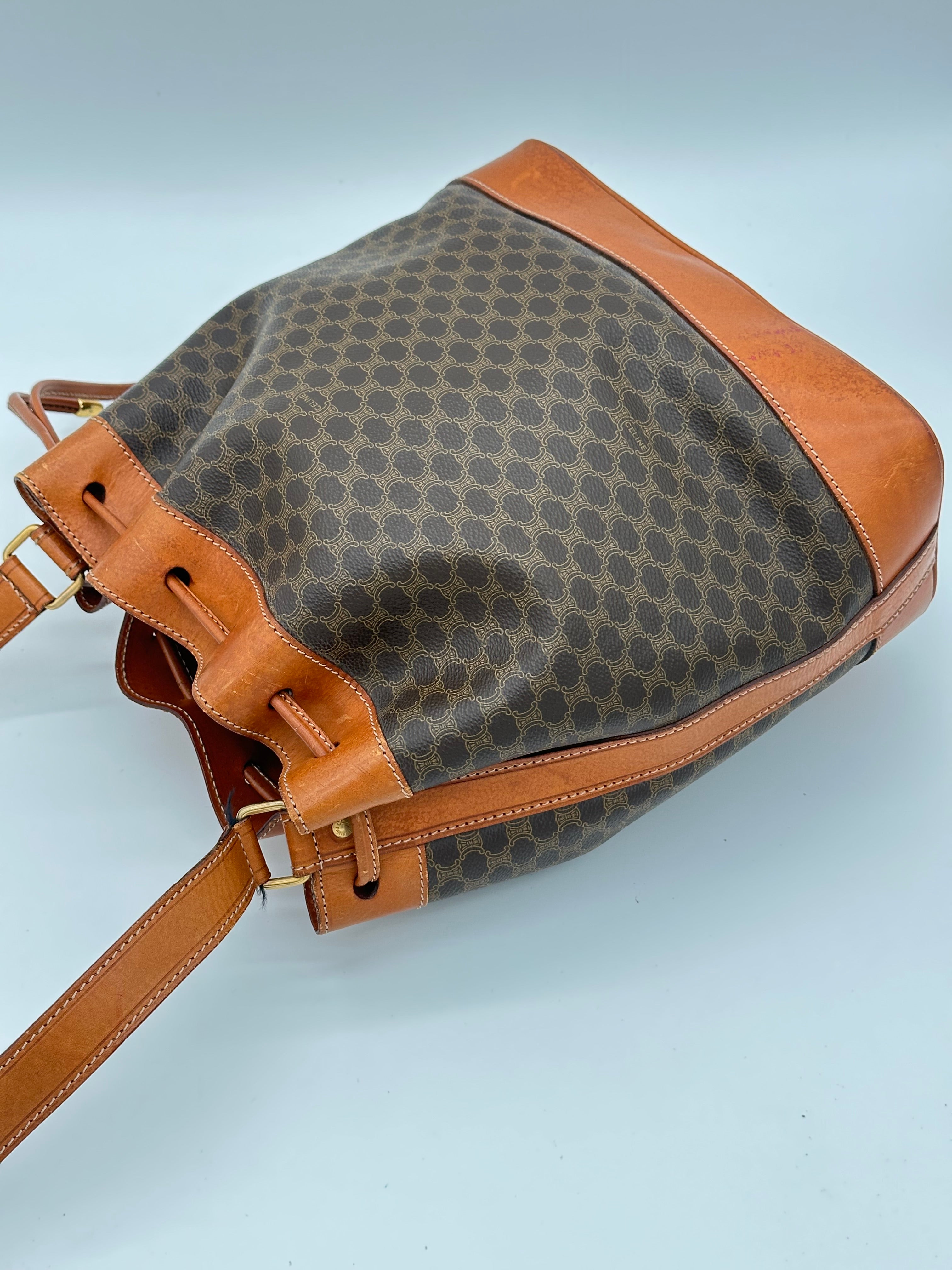 Céline Macadam Bucket Bag