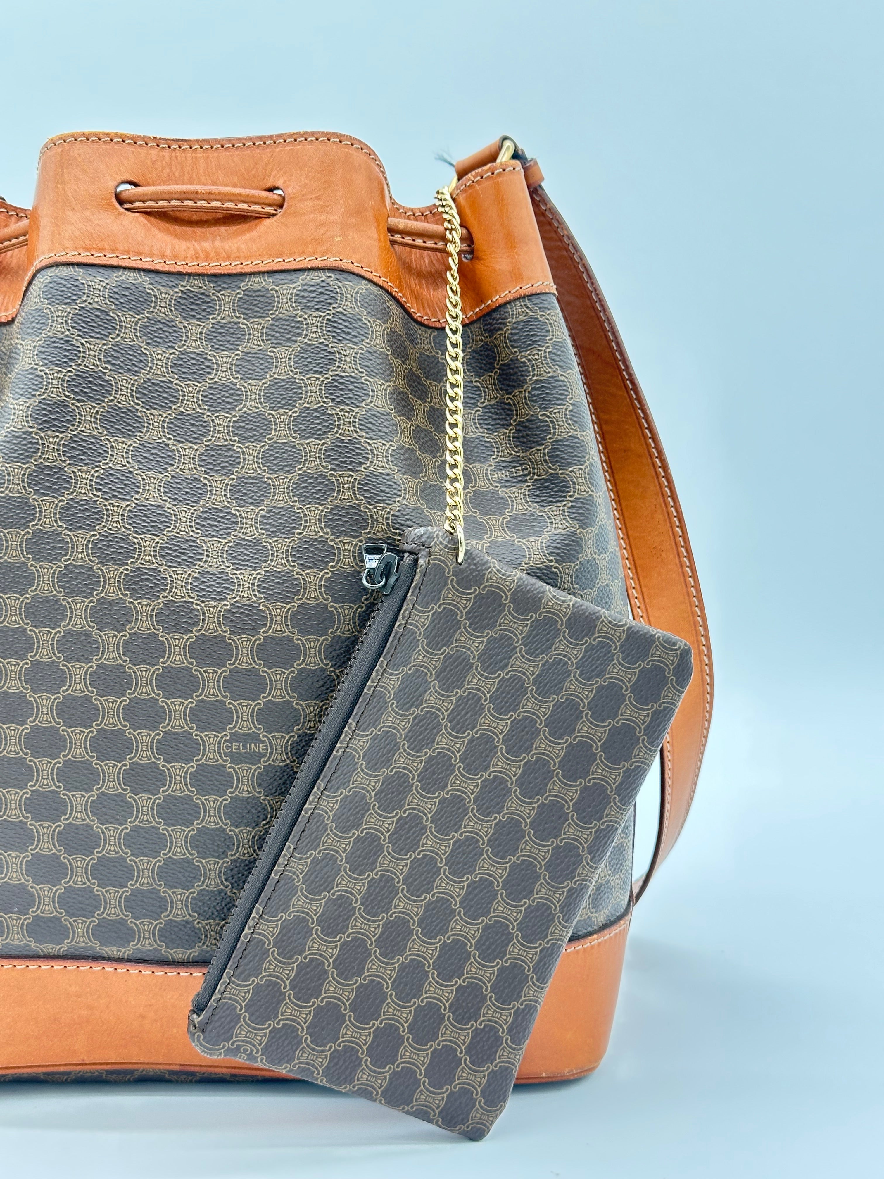 Céline Macadam Bucket Bag