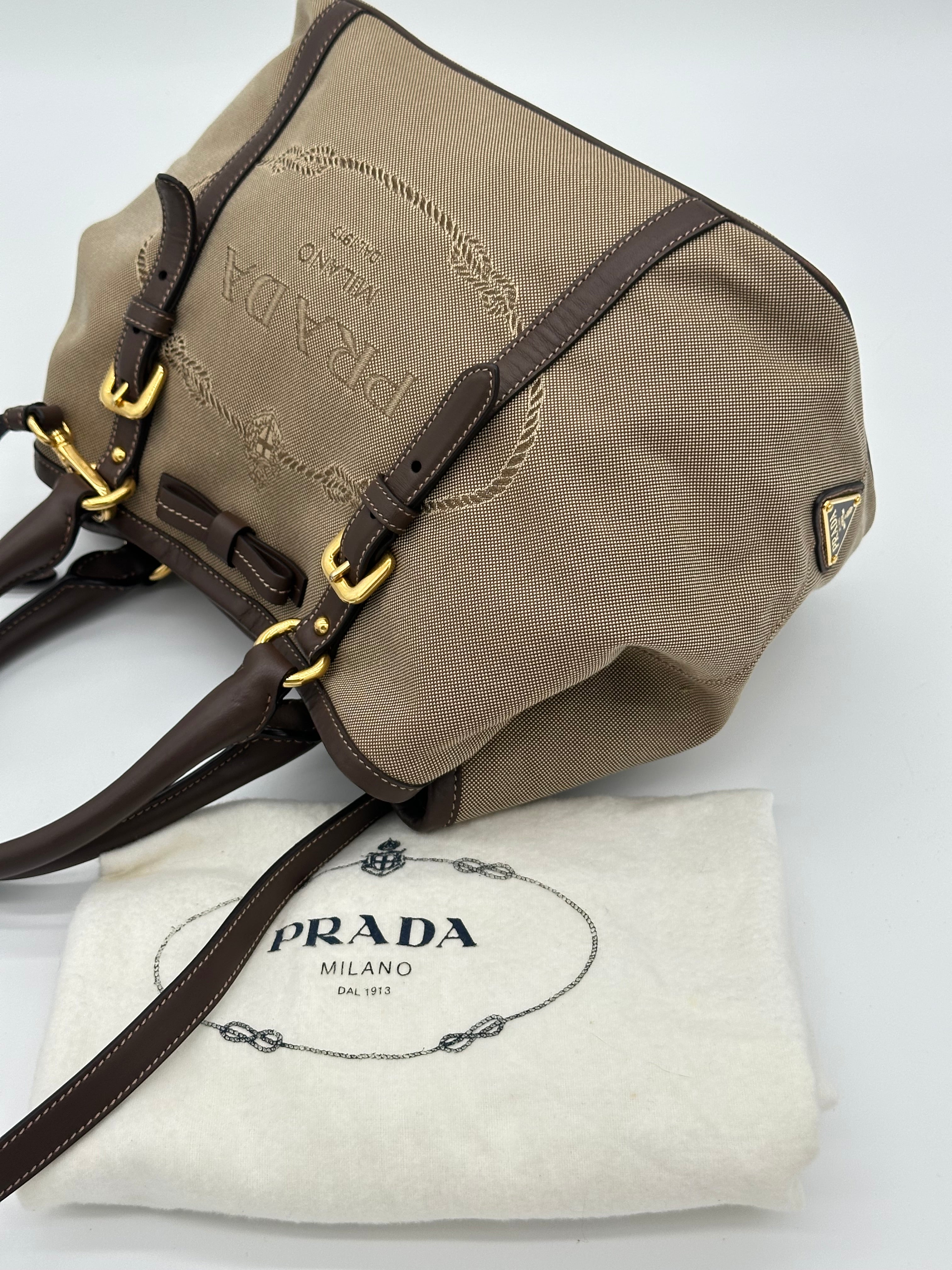 Prada Jaquard Tote Bag