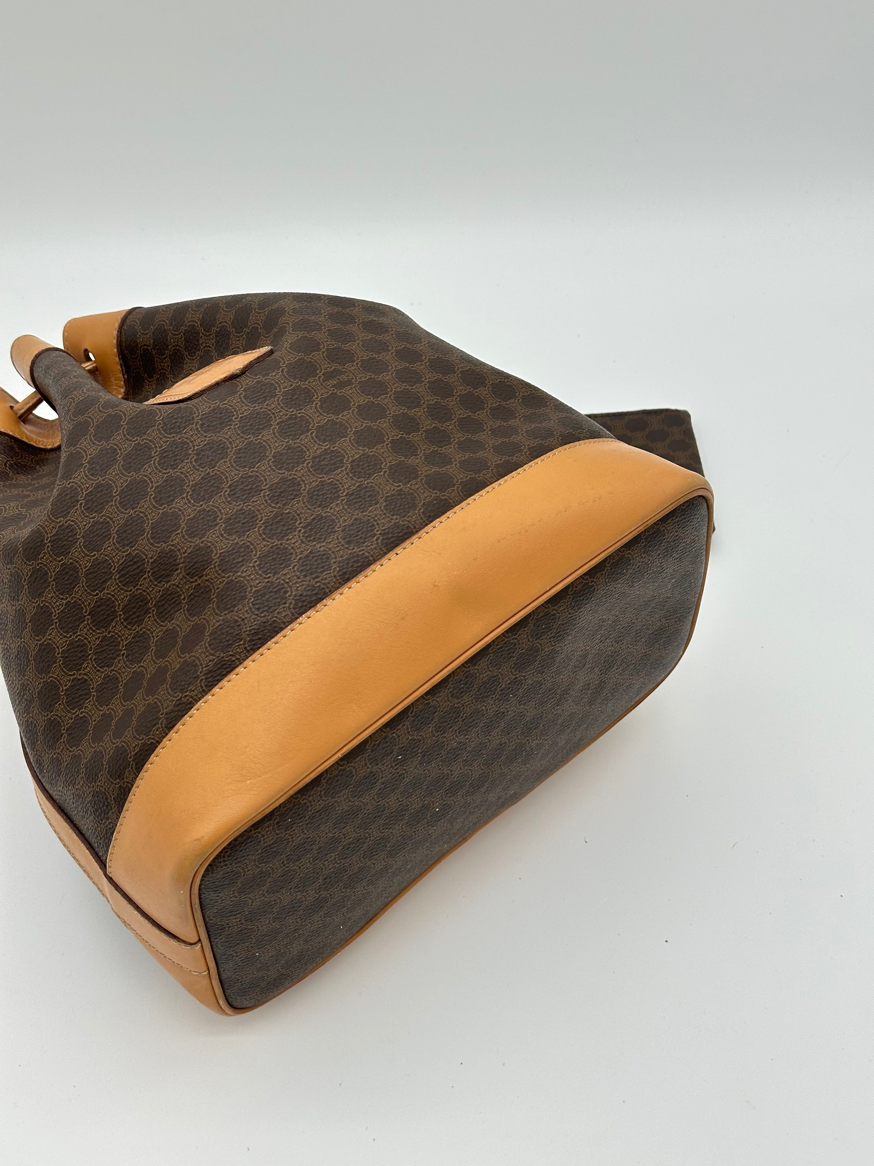 Céline Macadam Bucket Bag