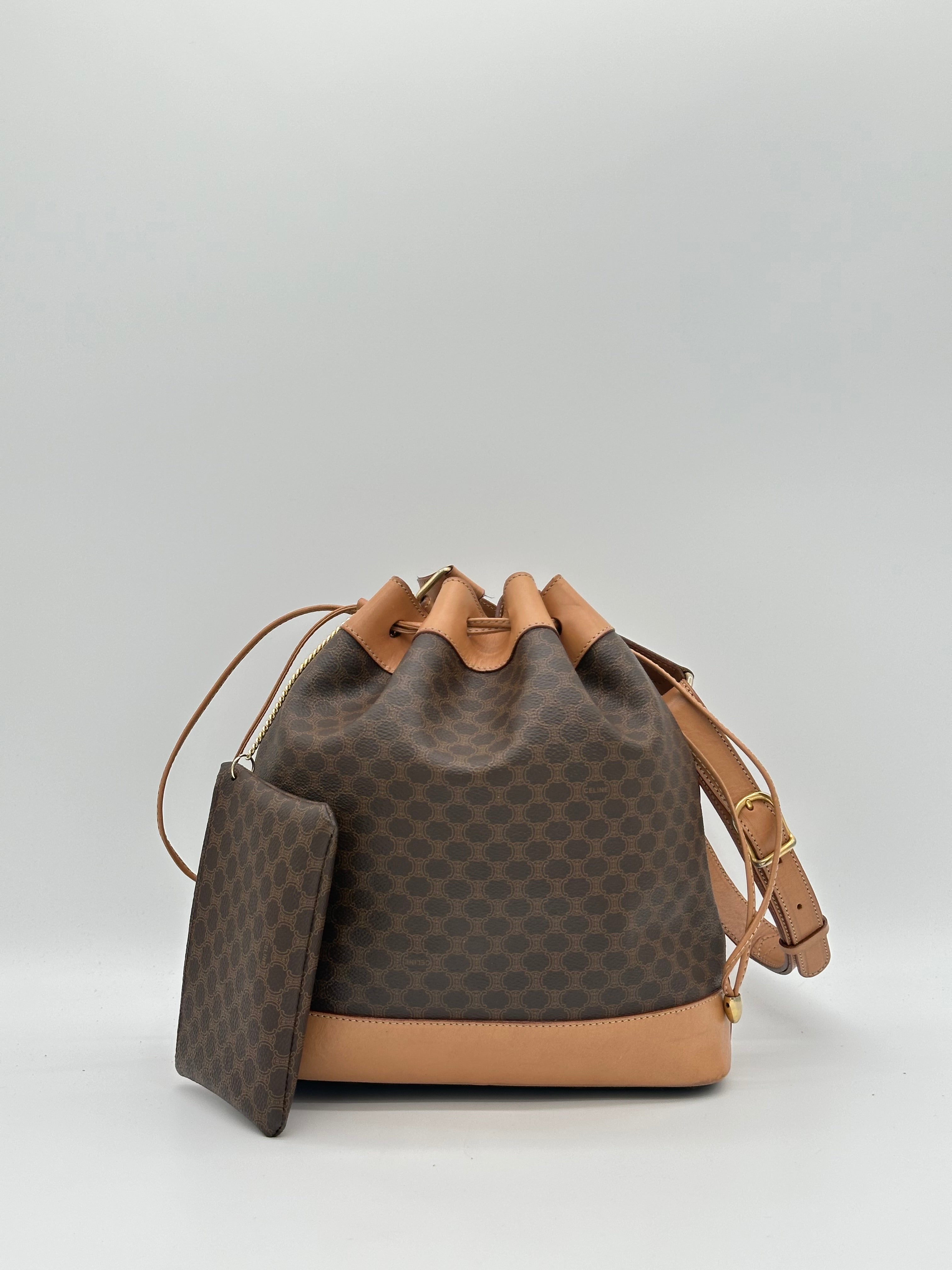 Céline Macadam Bucket Bag