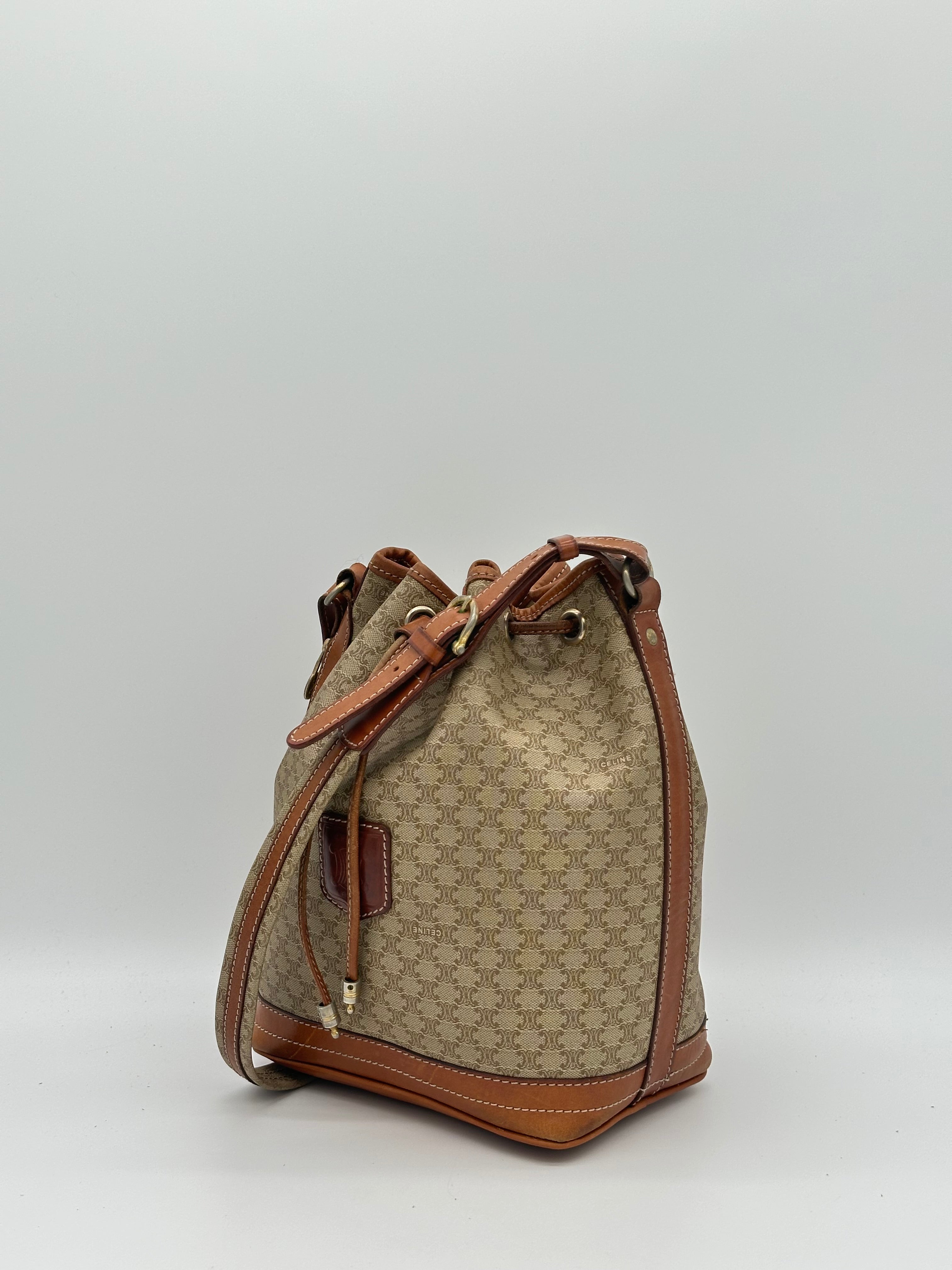 Céline Macadam Bucket Bag
