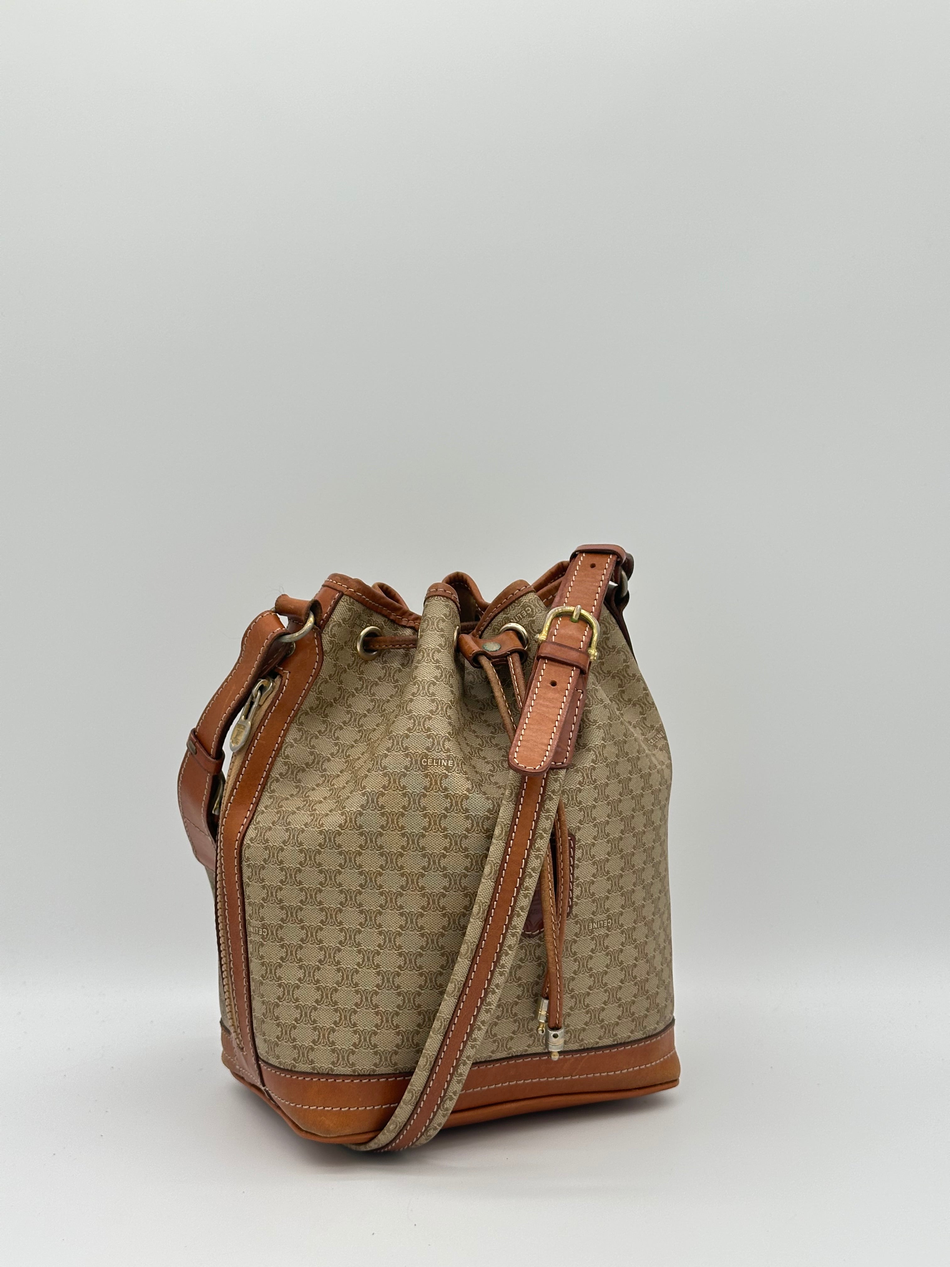 Céline Macadam Bucket Bag