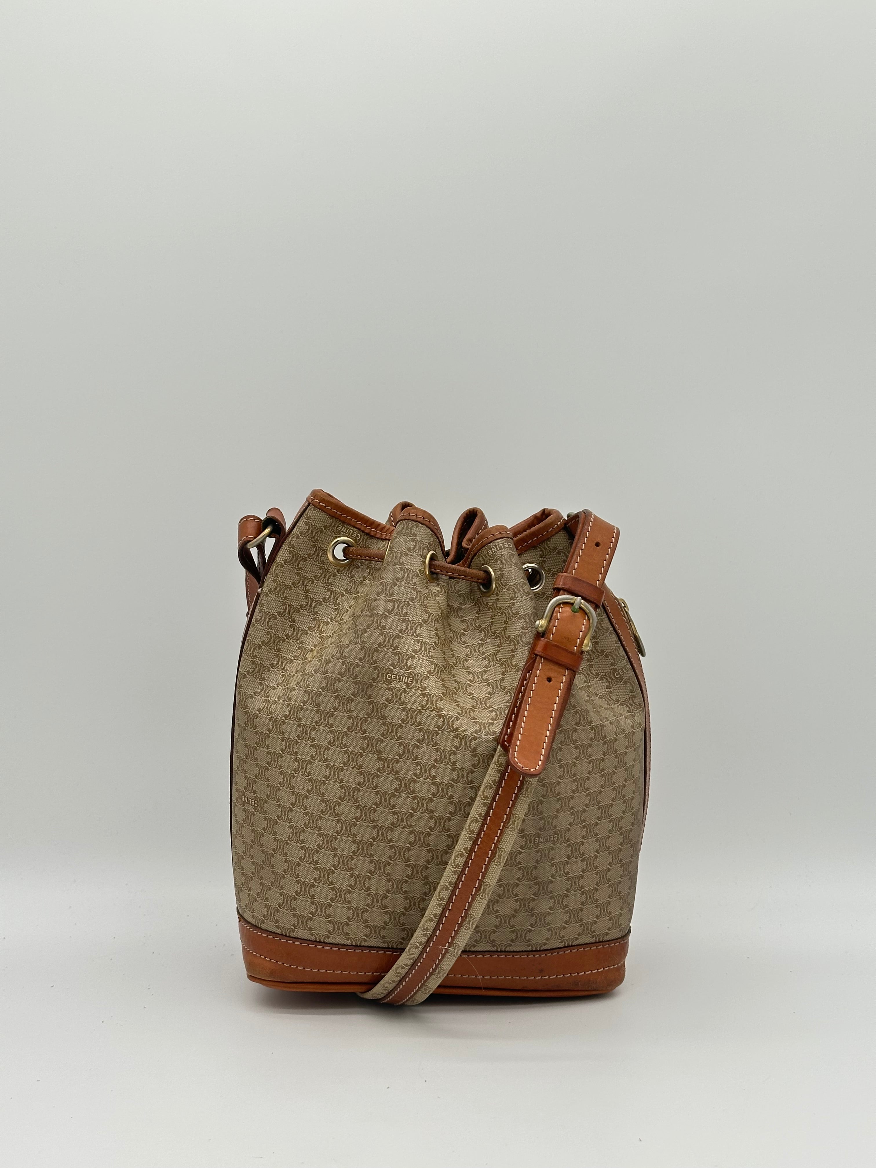 Céline Macadam Bucket Bag