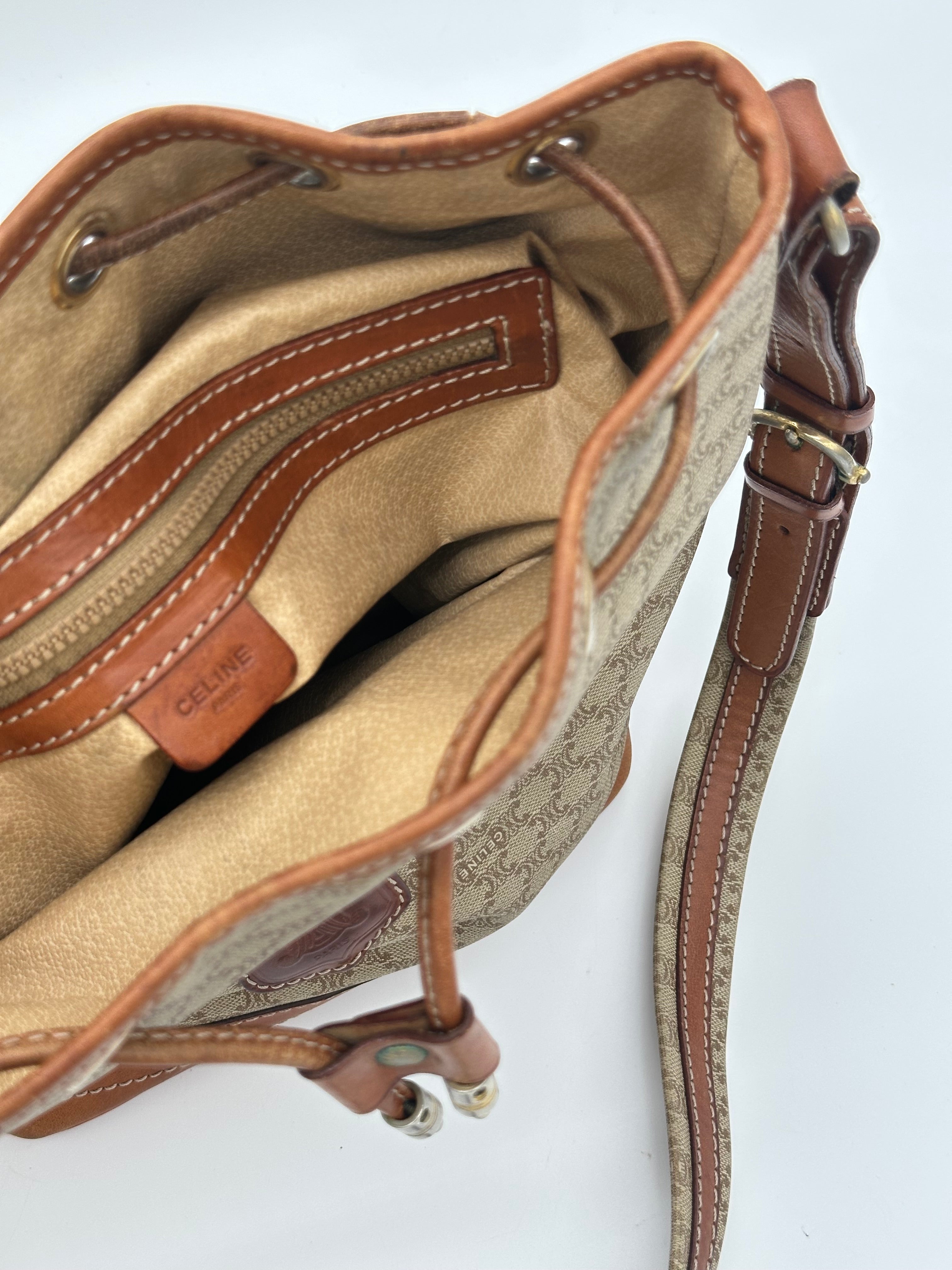 Céline Macadam Bucket Bag