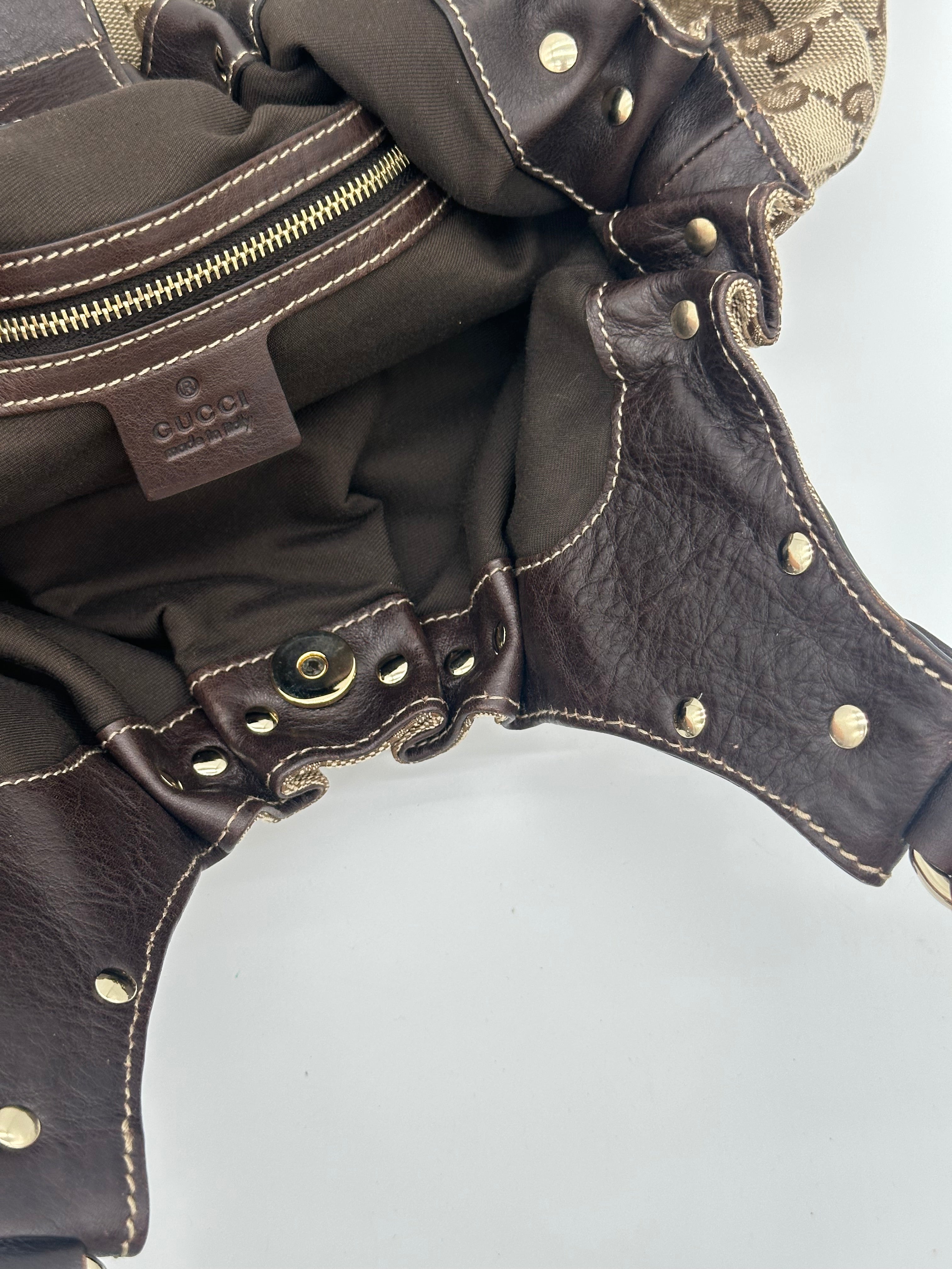 Gucci Studded Pelham Hobo