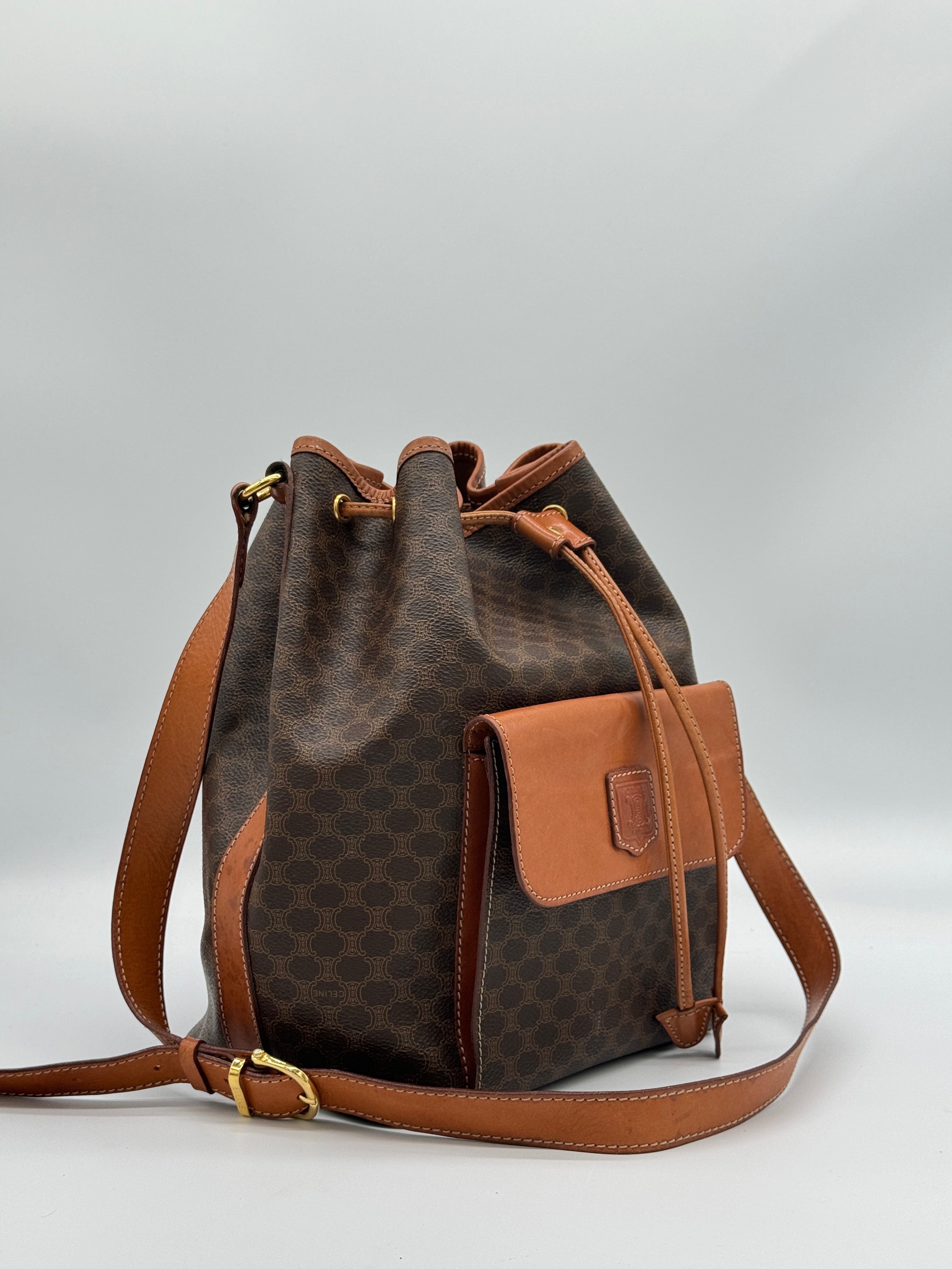 Céline Macadam Bucket Bag