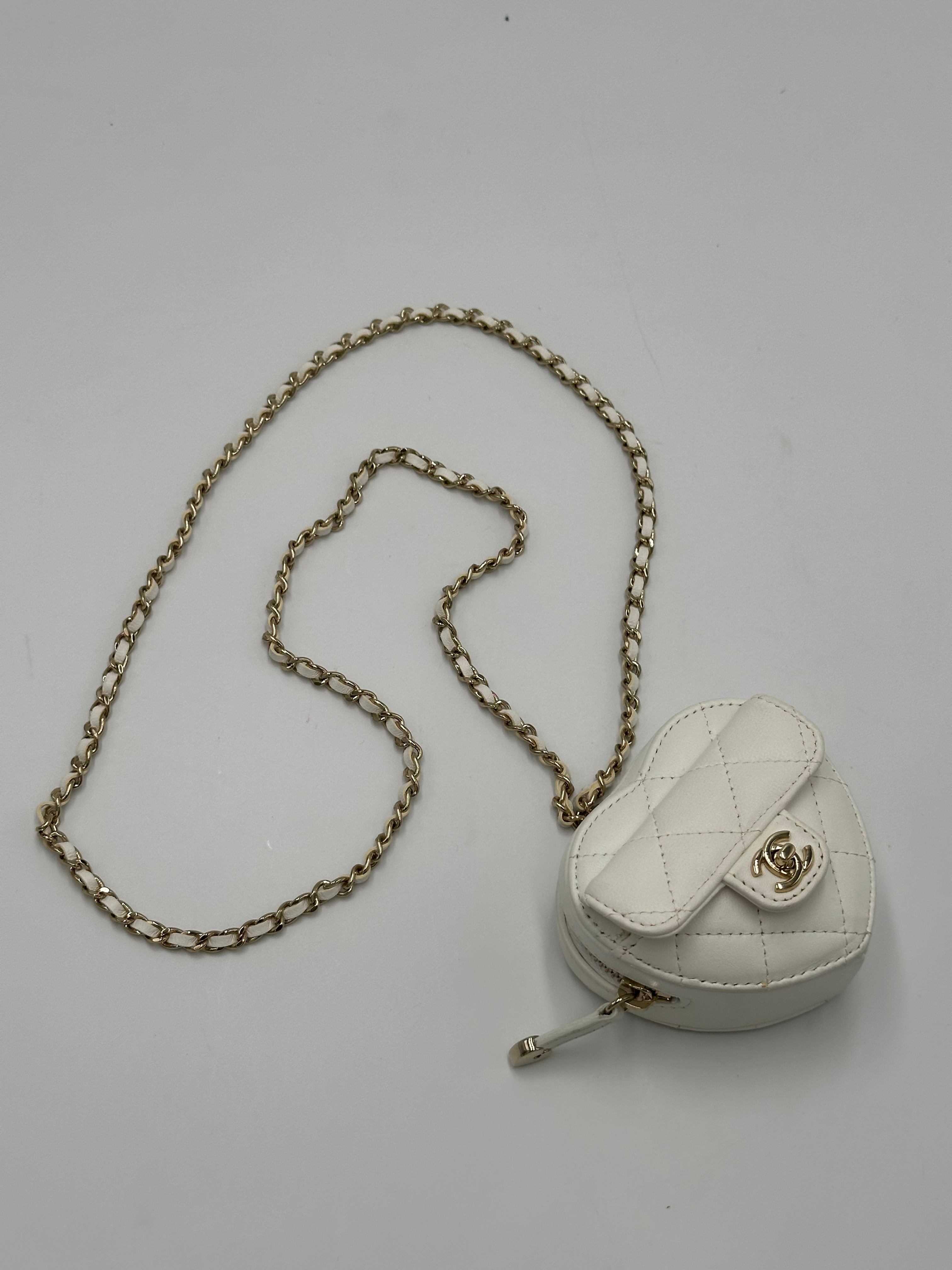 Chanel In Love Heart Clutch