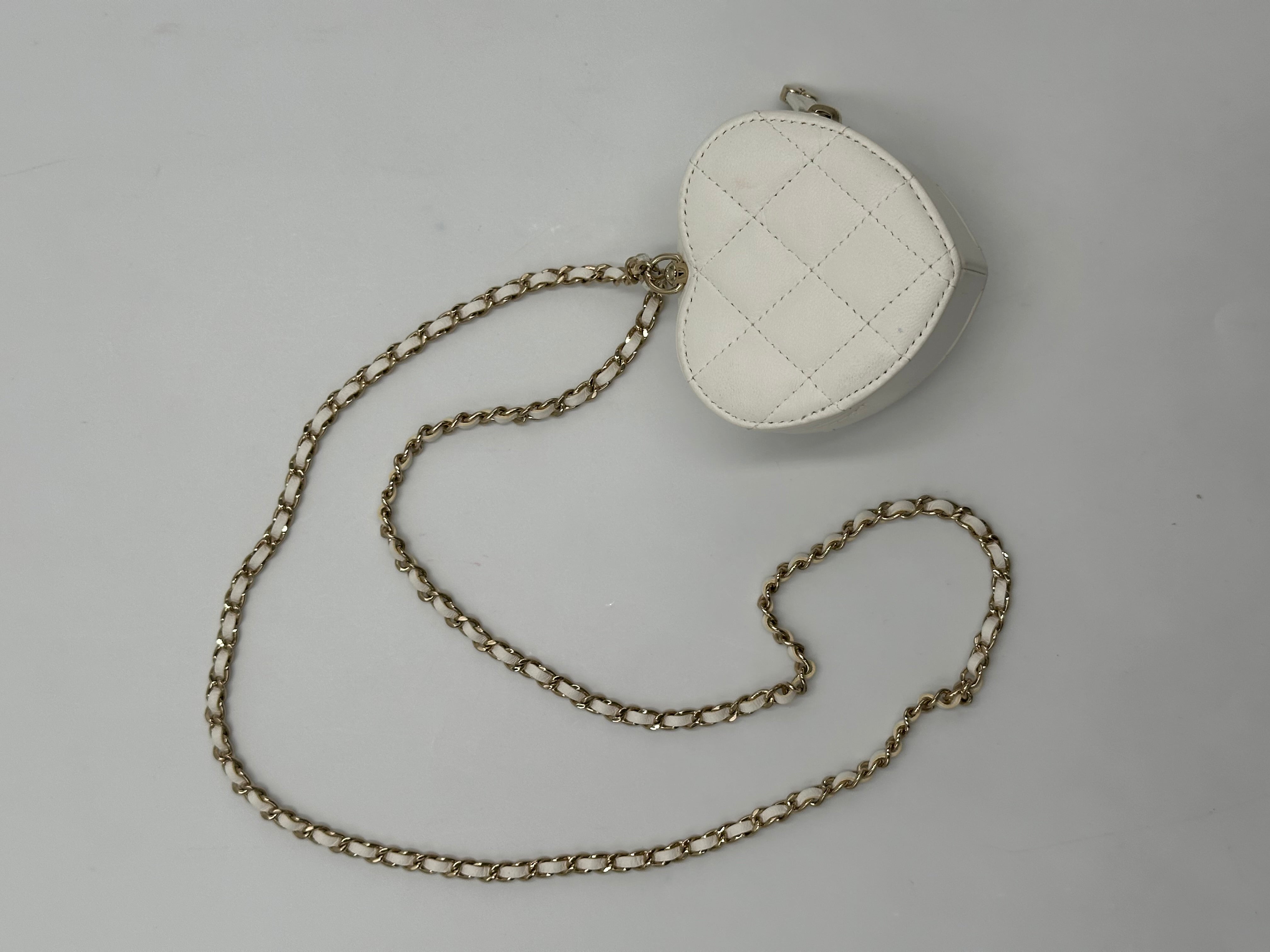 Chanel In Love Heart Clutch