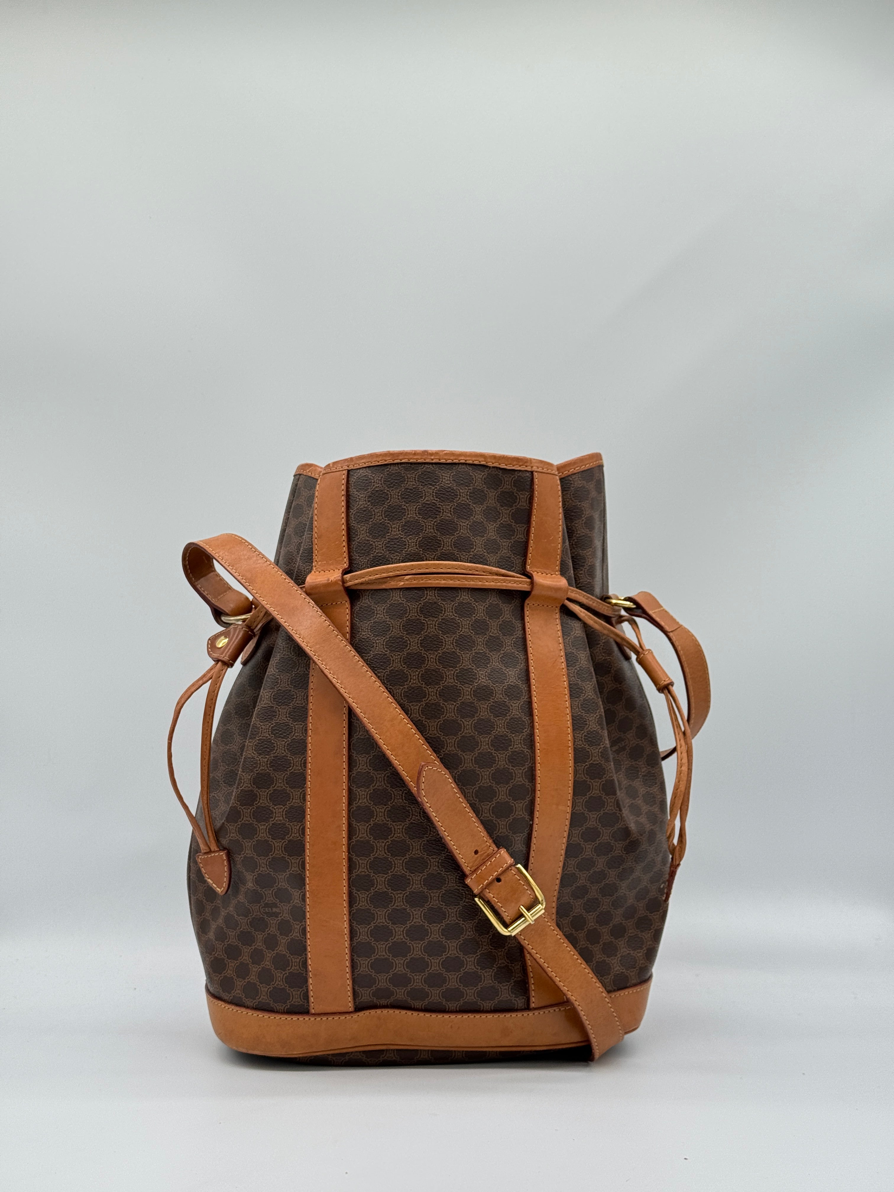 Céline Macadam Bucket Bag