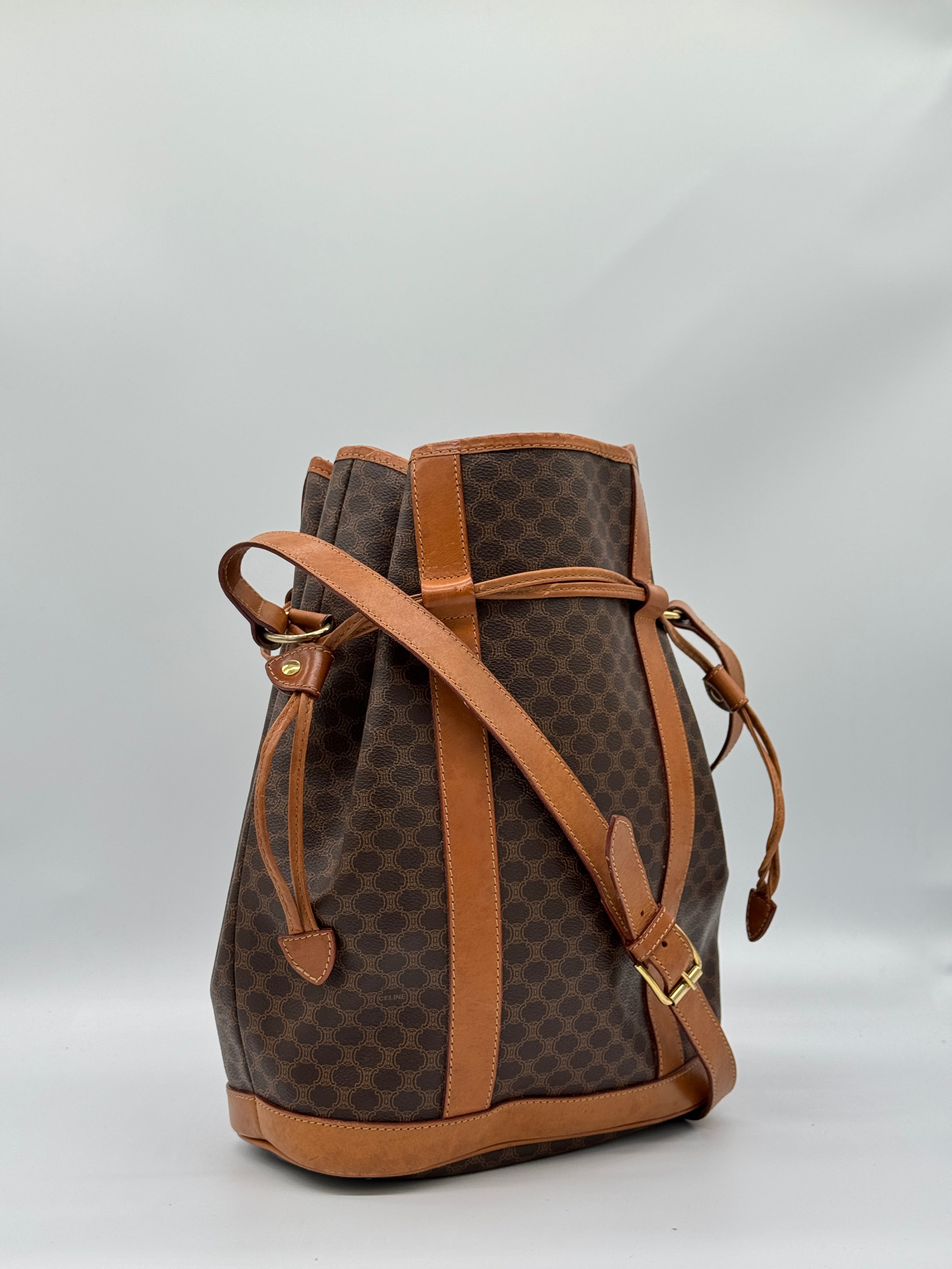 Céline Macadam Bucket Bag