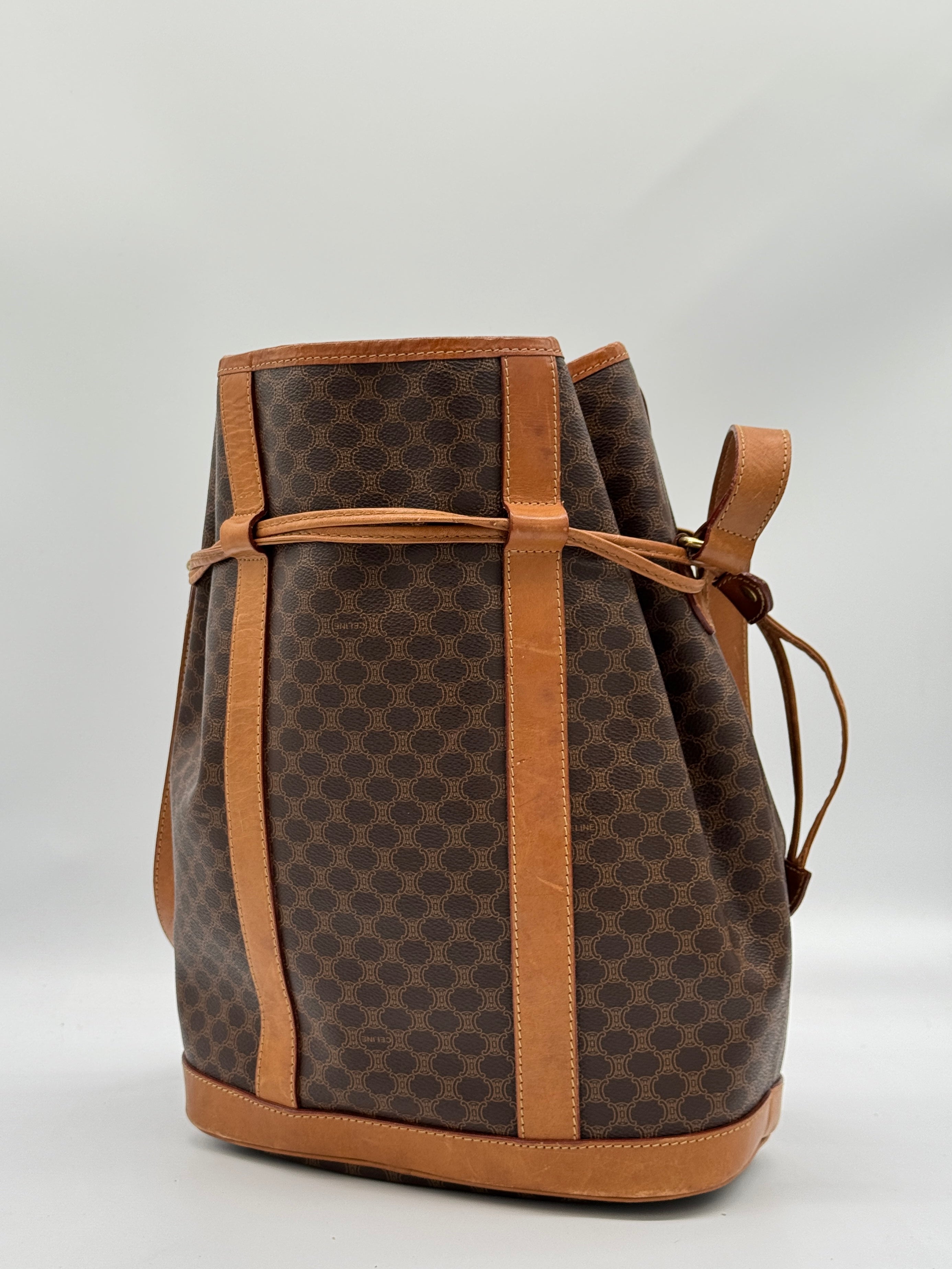 Céline Macadam Bucket Bag