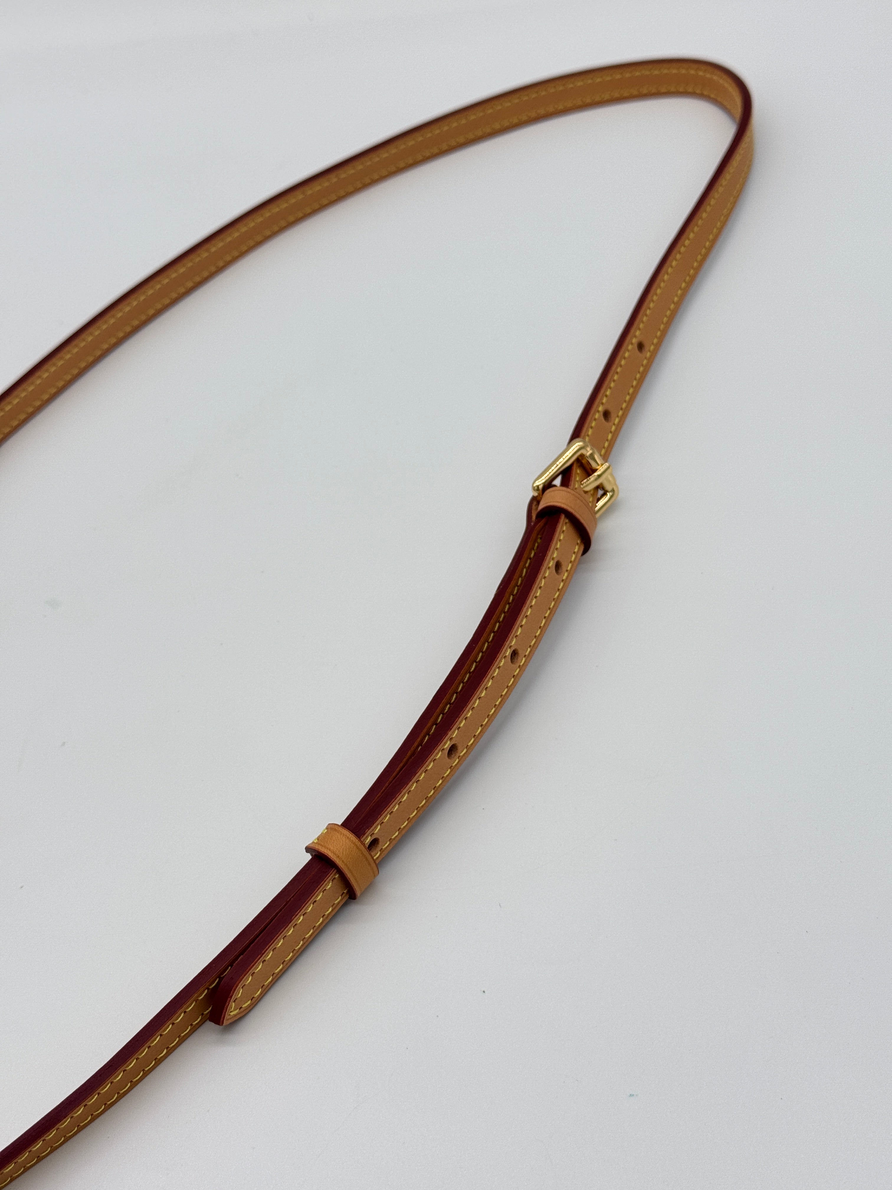 Vachetta crossbody strap