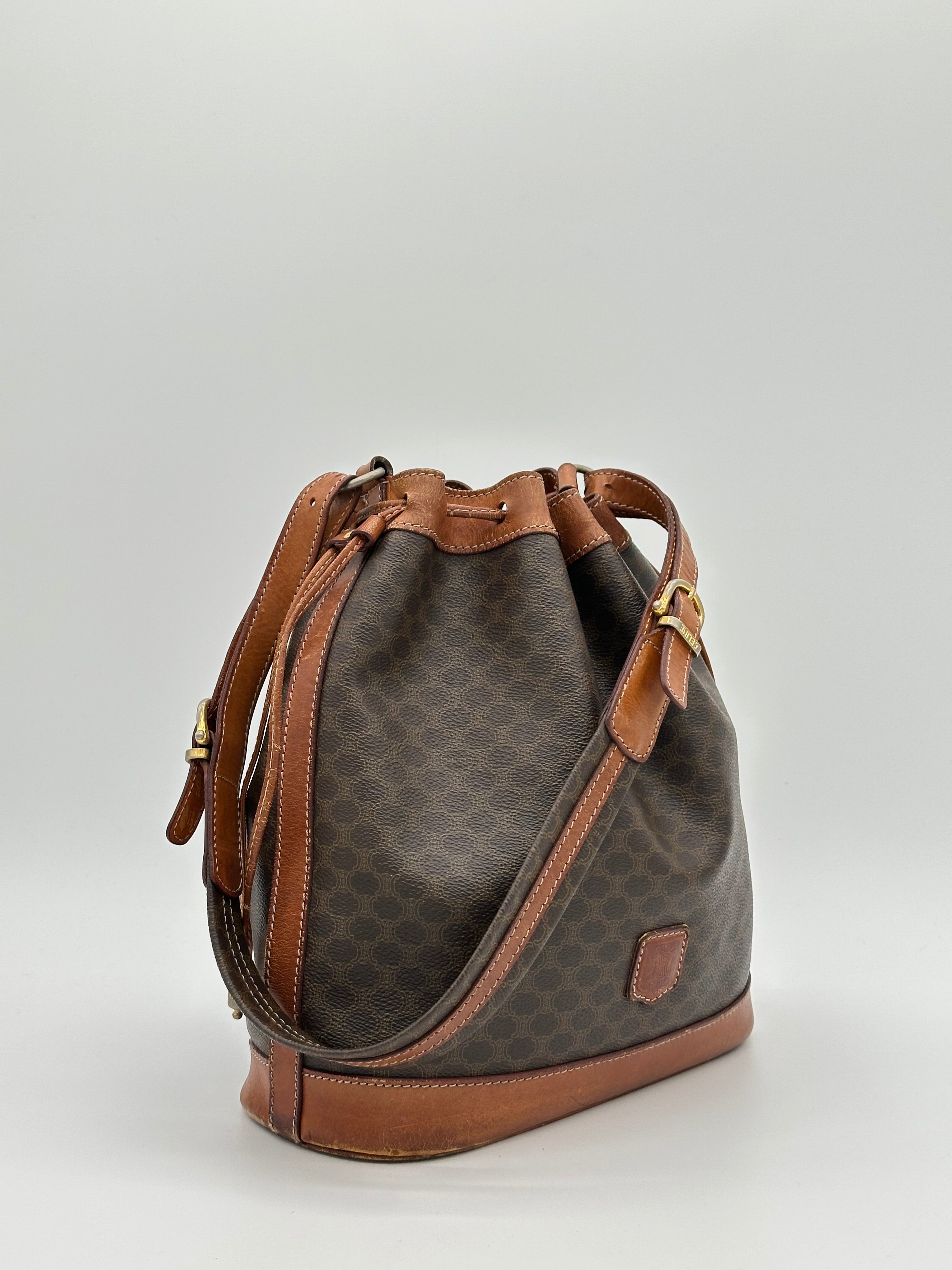 Céline Macadam Bucket Bag