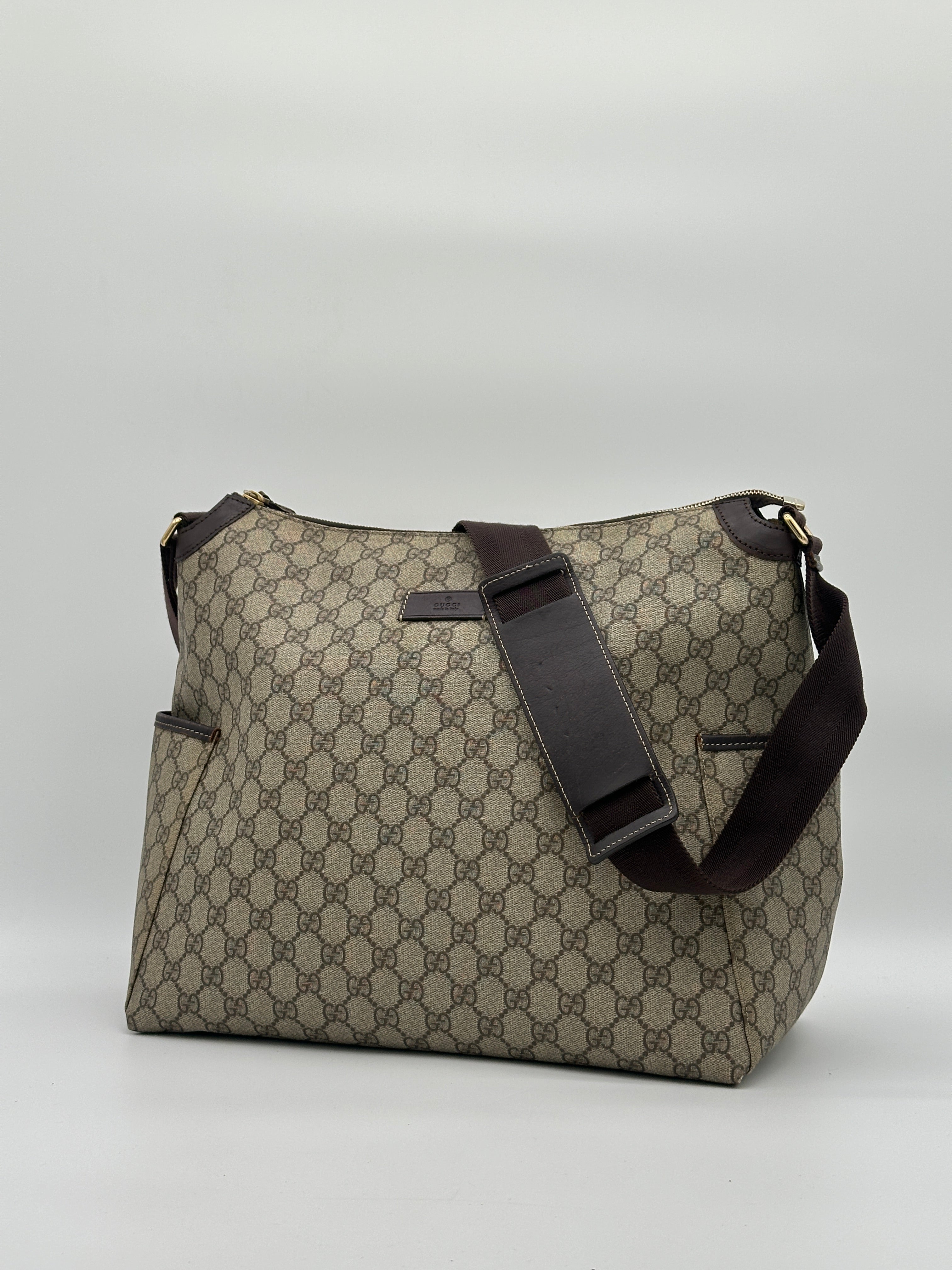 Gucci Canvas Diaper Bag