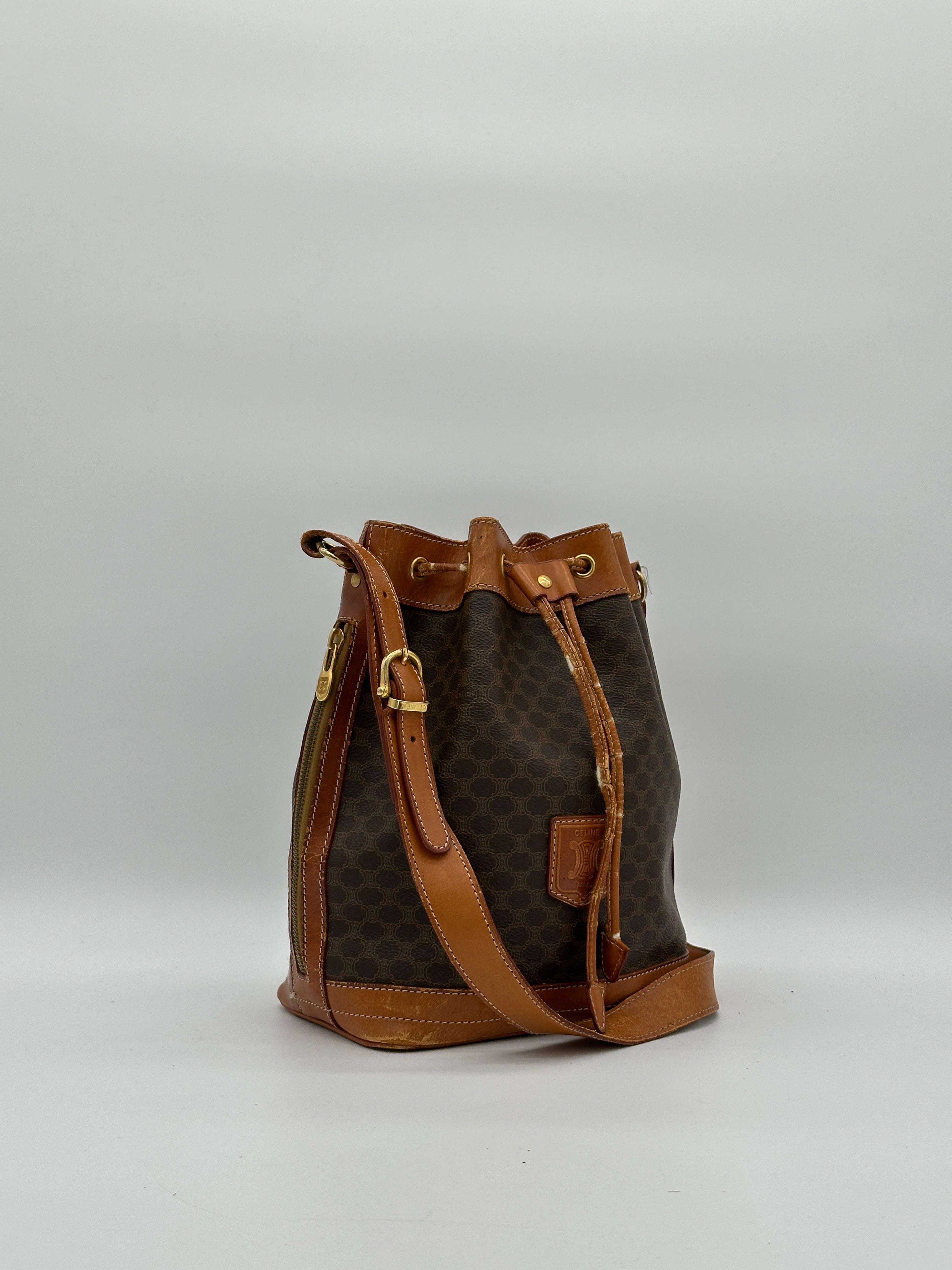 Céline Macadam Bucket Bag