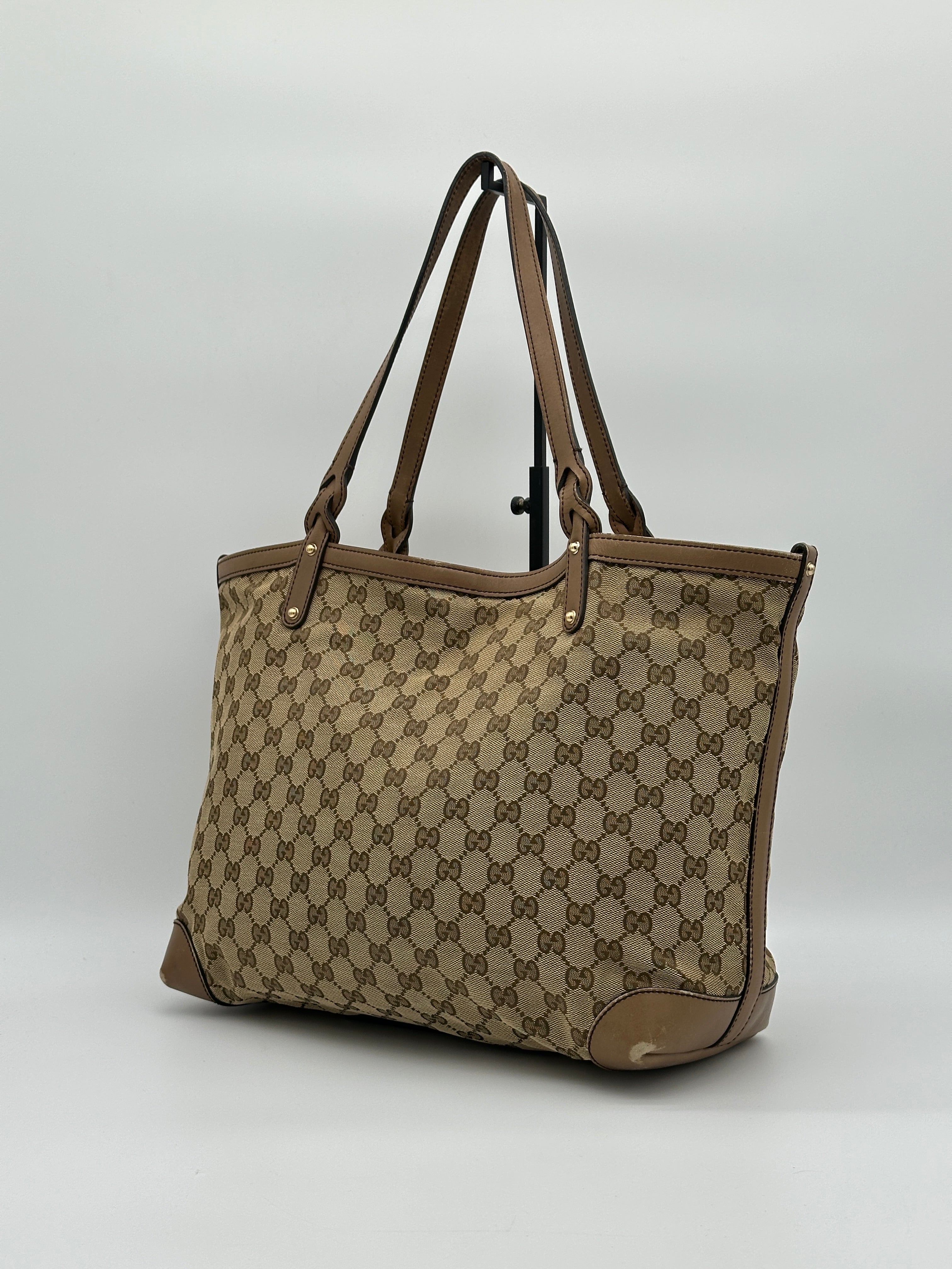 Gucci Craft Canvas Tote Bag
