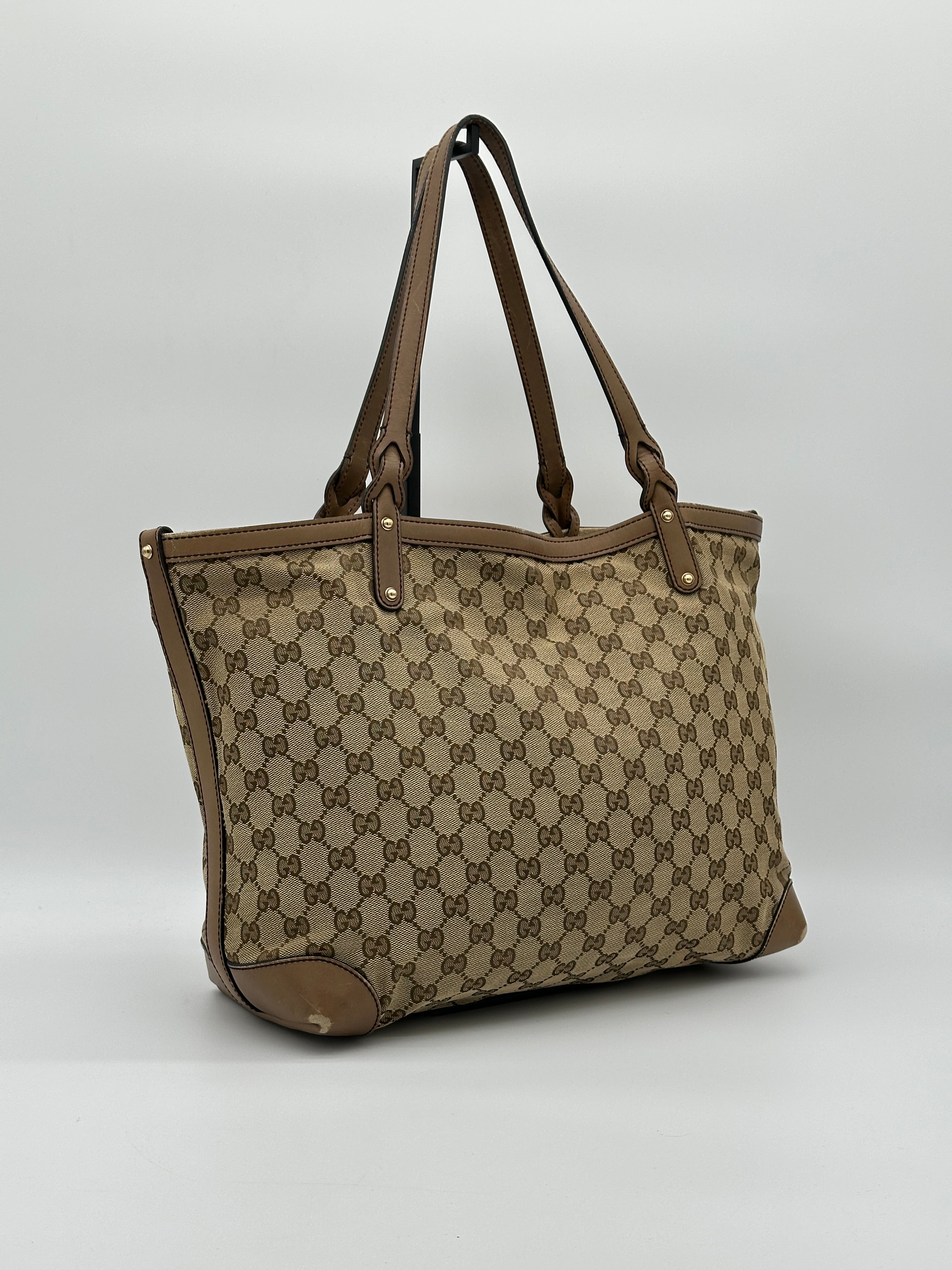 Gucci Craft Canvas Tote Bag
