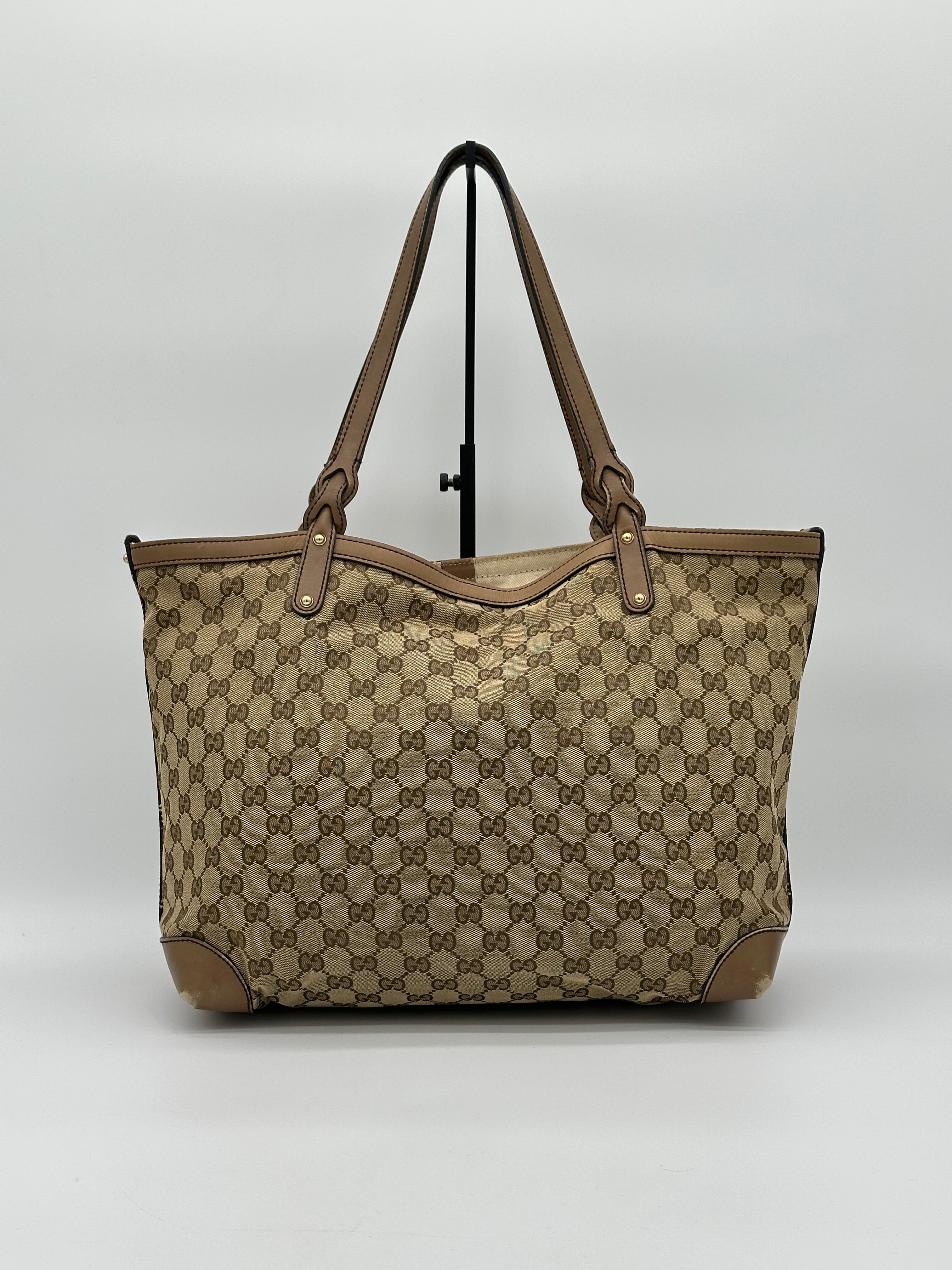 Gucci Craft Canvas Tote Bag