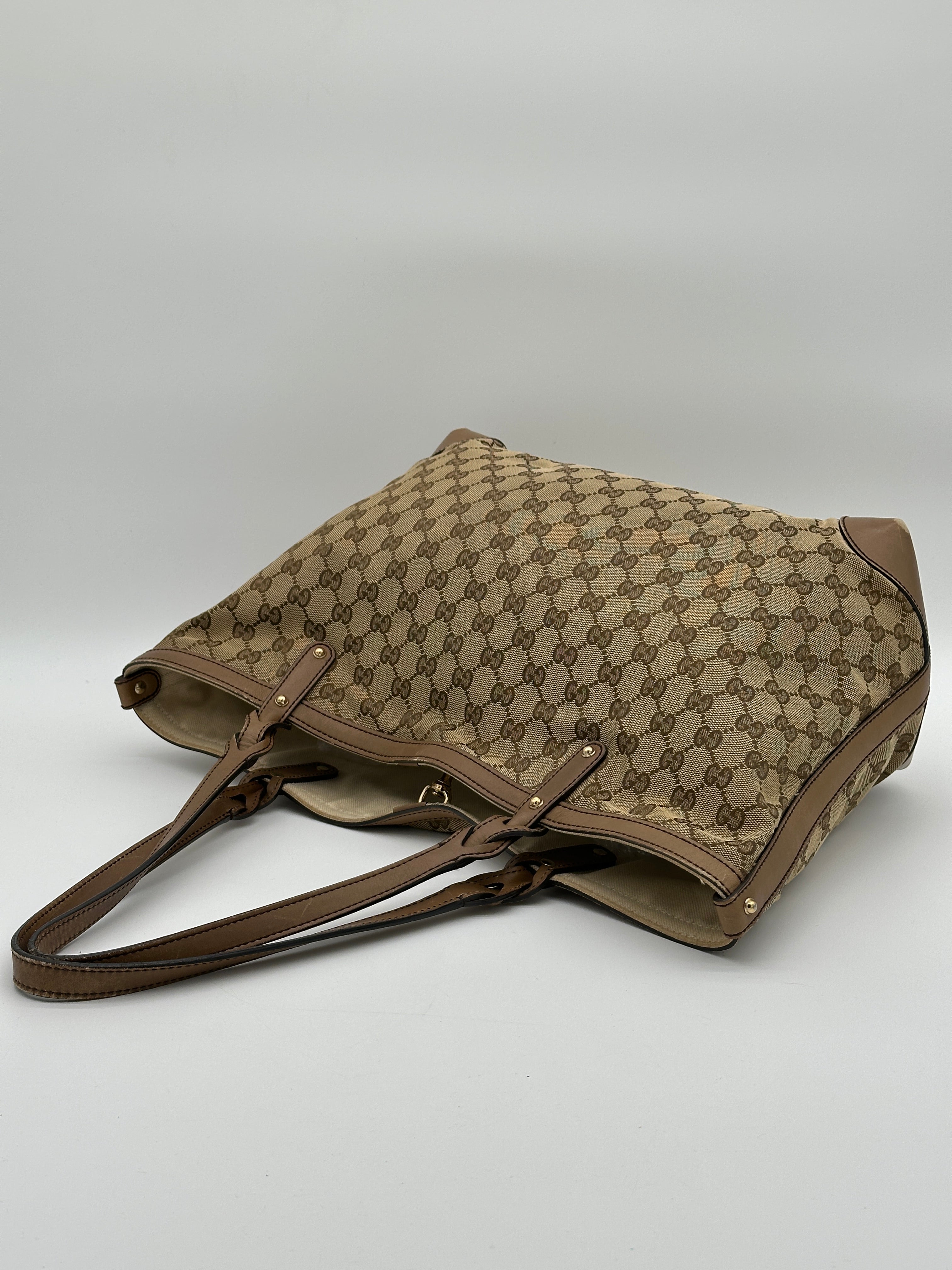 Gucci Craft Canvas Tote Bag