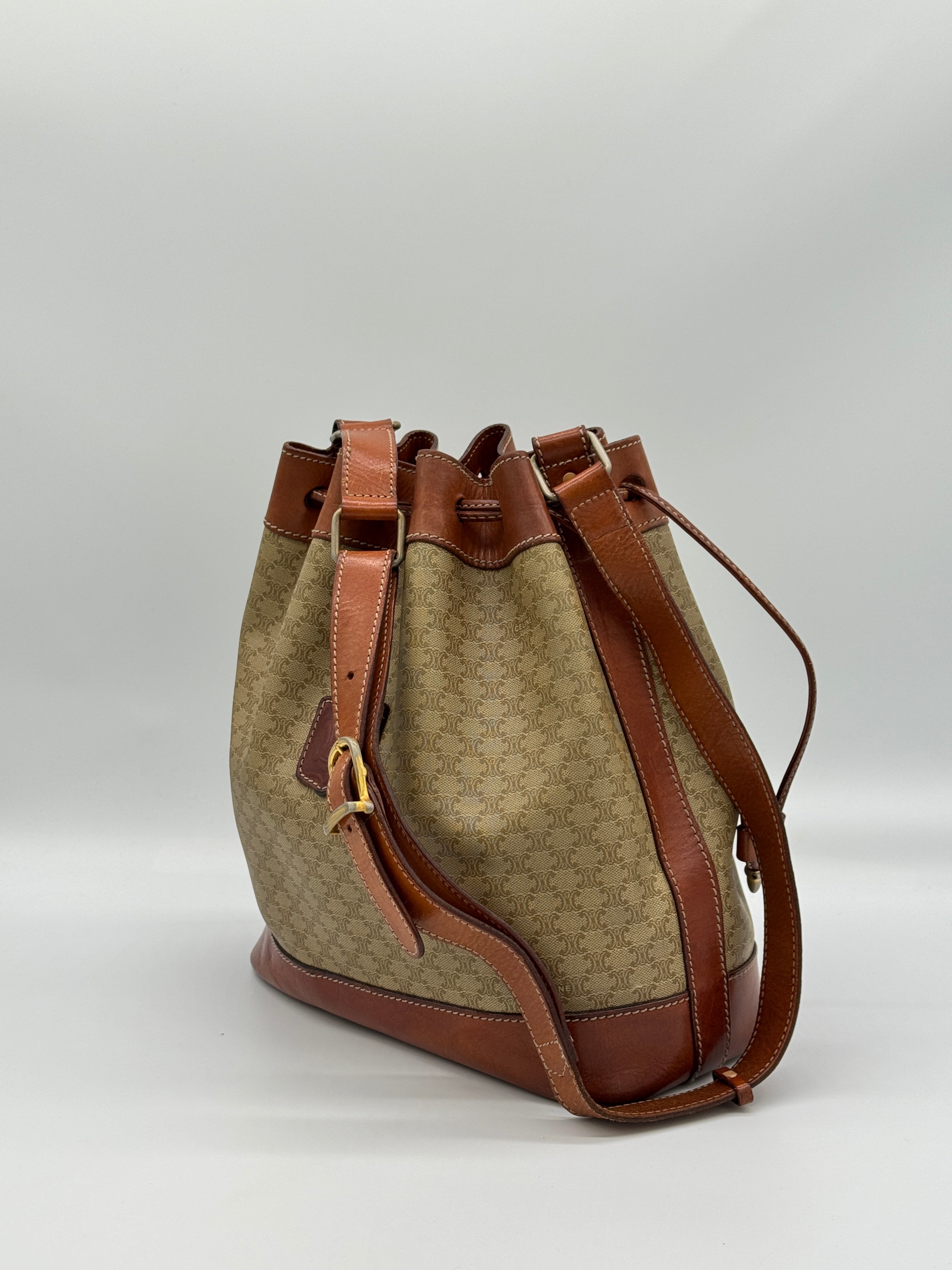 Céline Macadam Bucket Bag