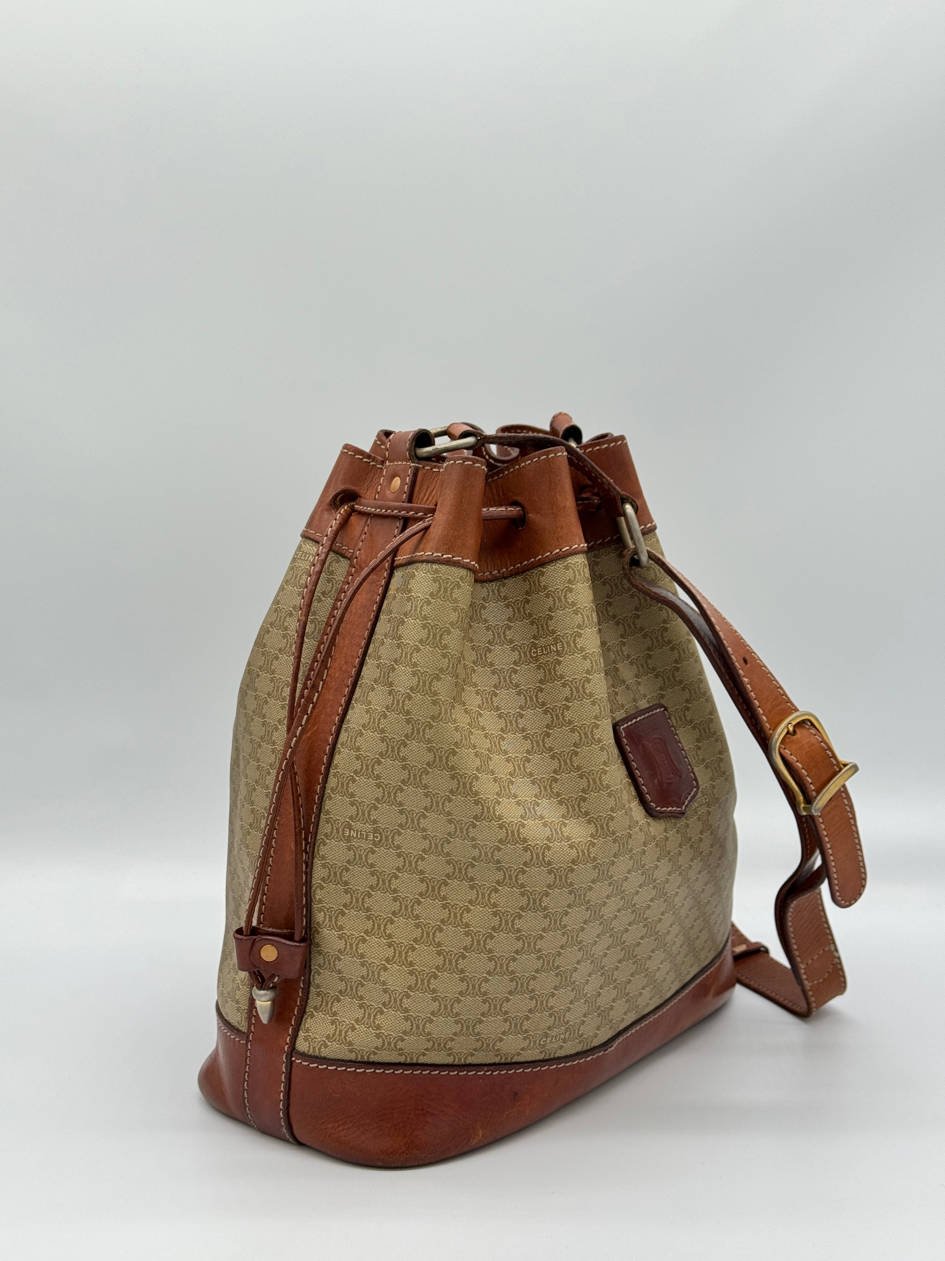 Céline Macadam Bucket Bag