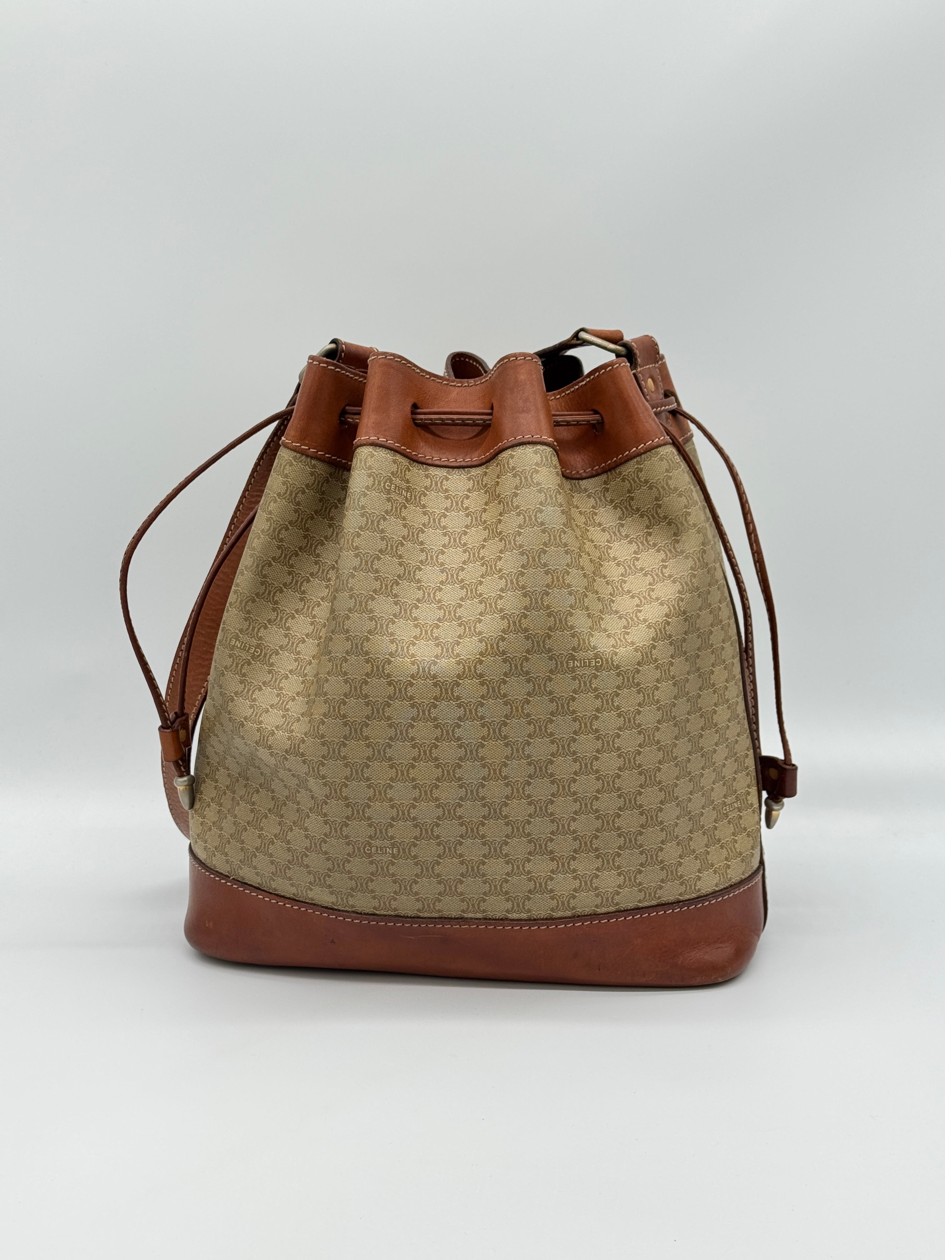 Céline Macadam Bucket Bag