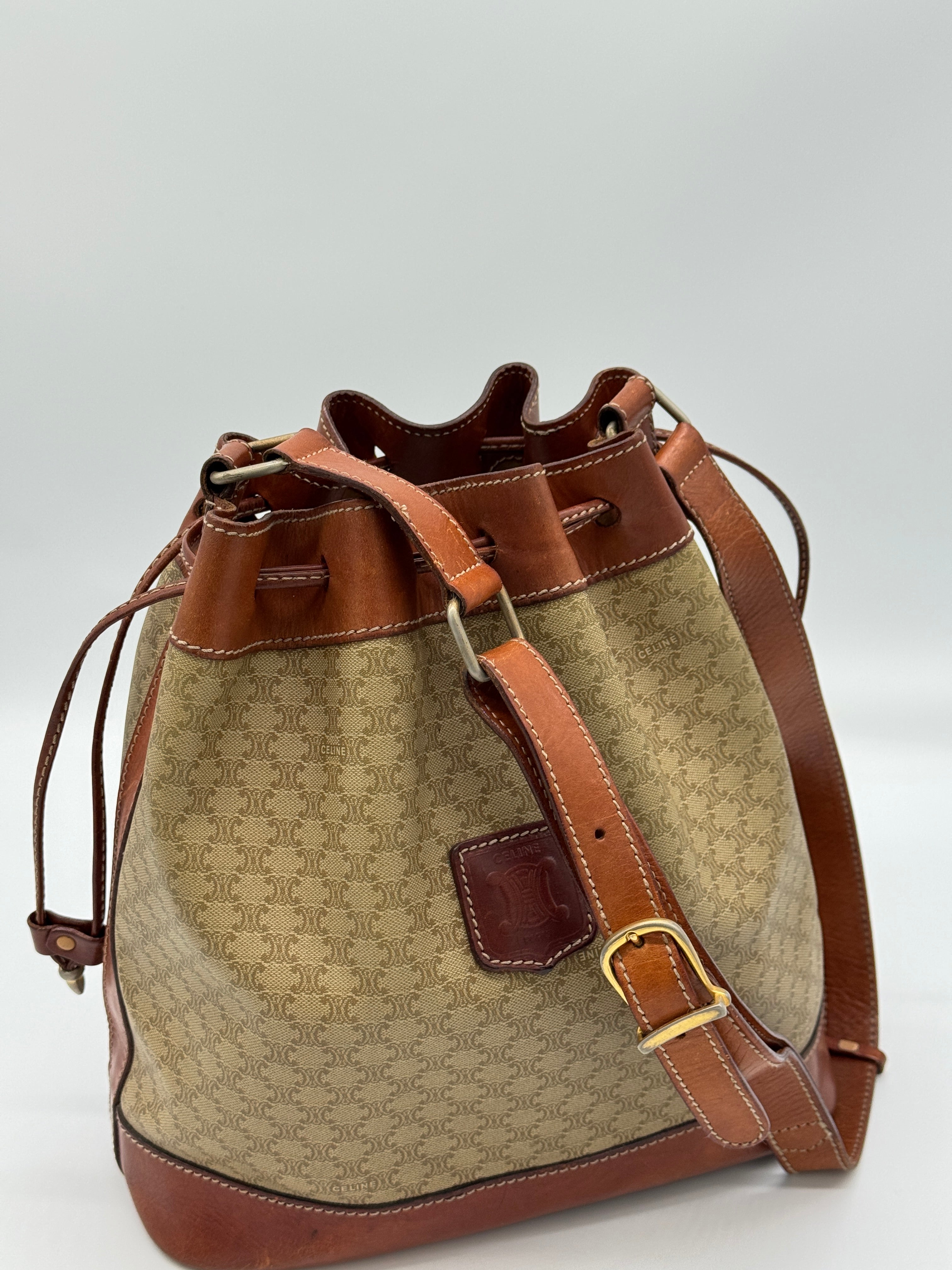 Céline Macadam Bucket Bag