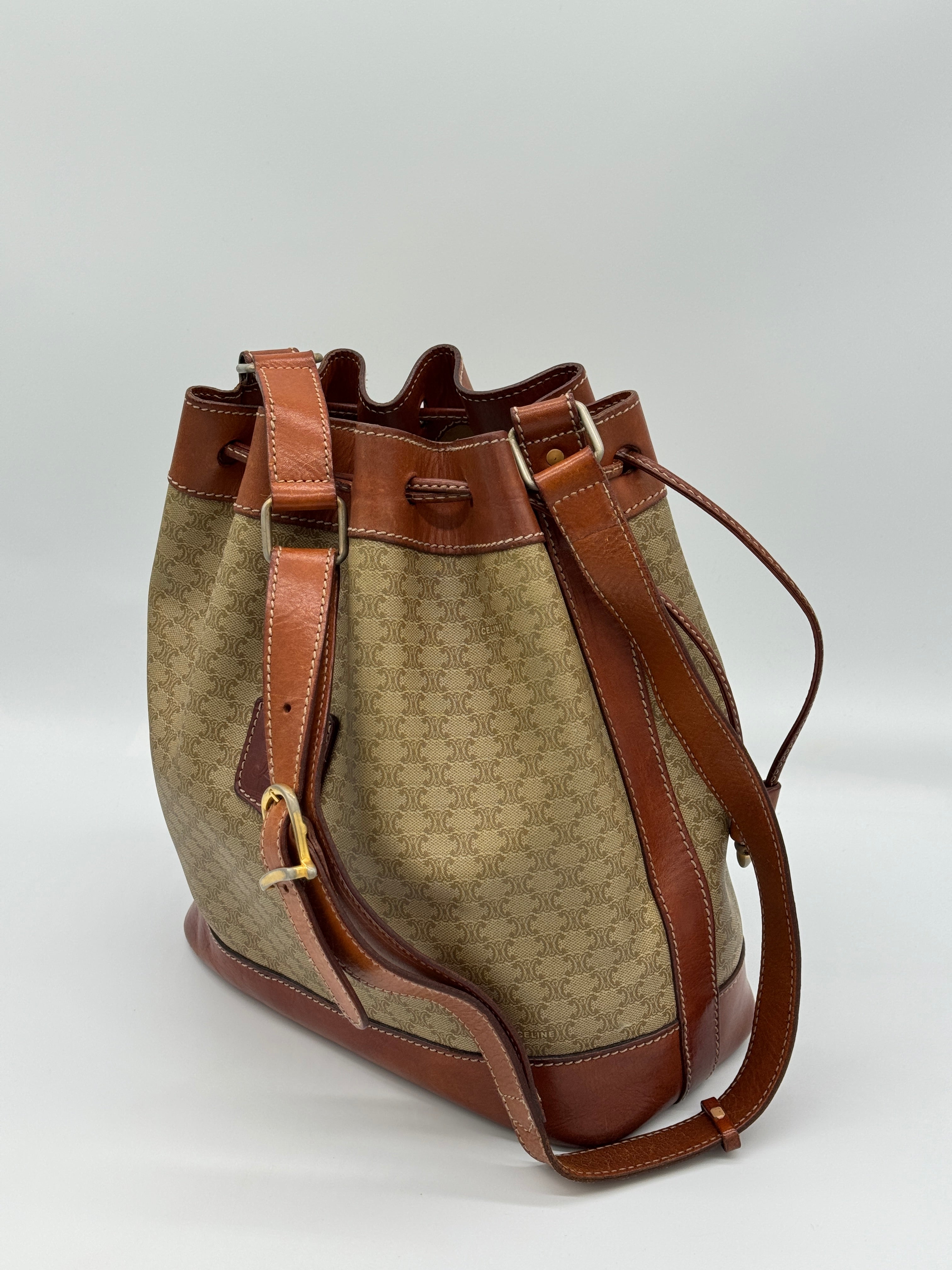 Céline Macadam Bucket Bag