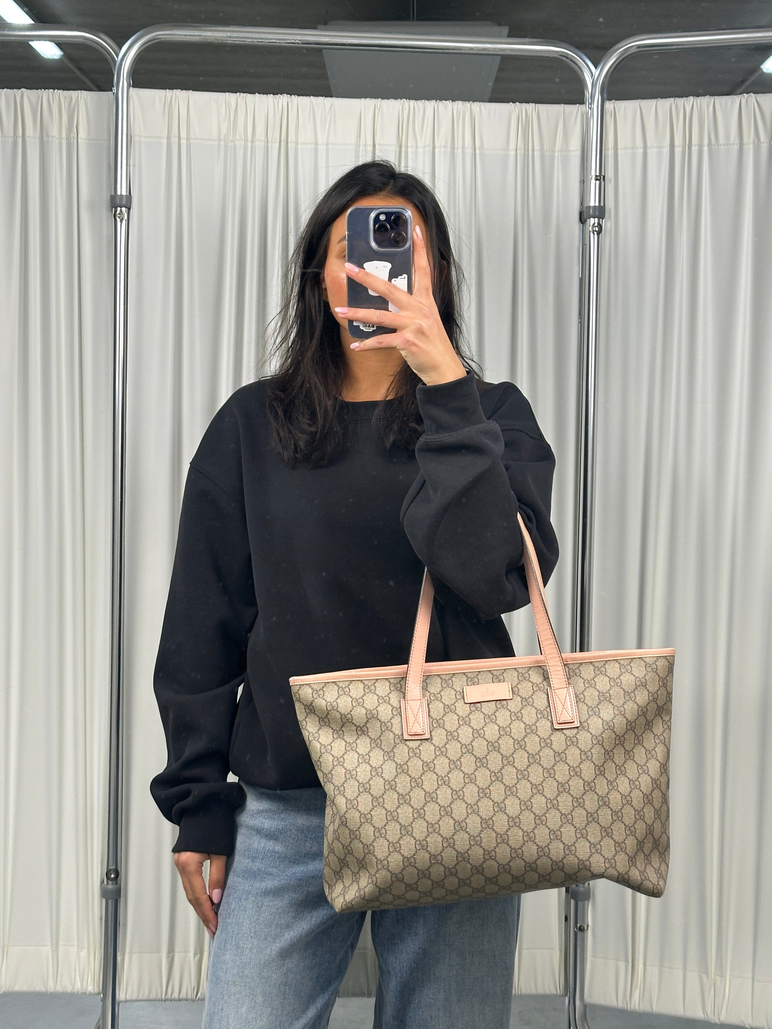 Gucci PVC Supreme Tote Bag