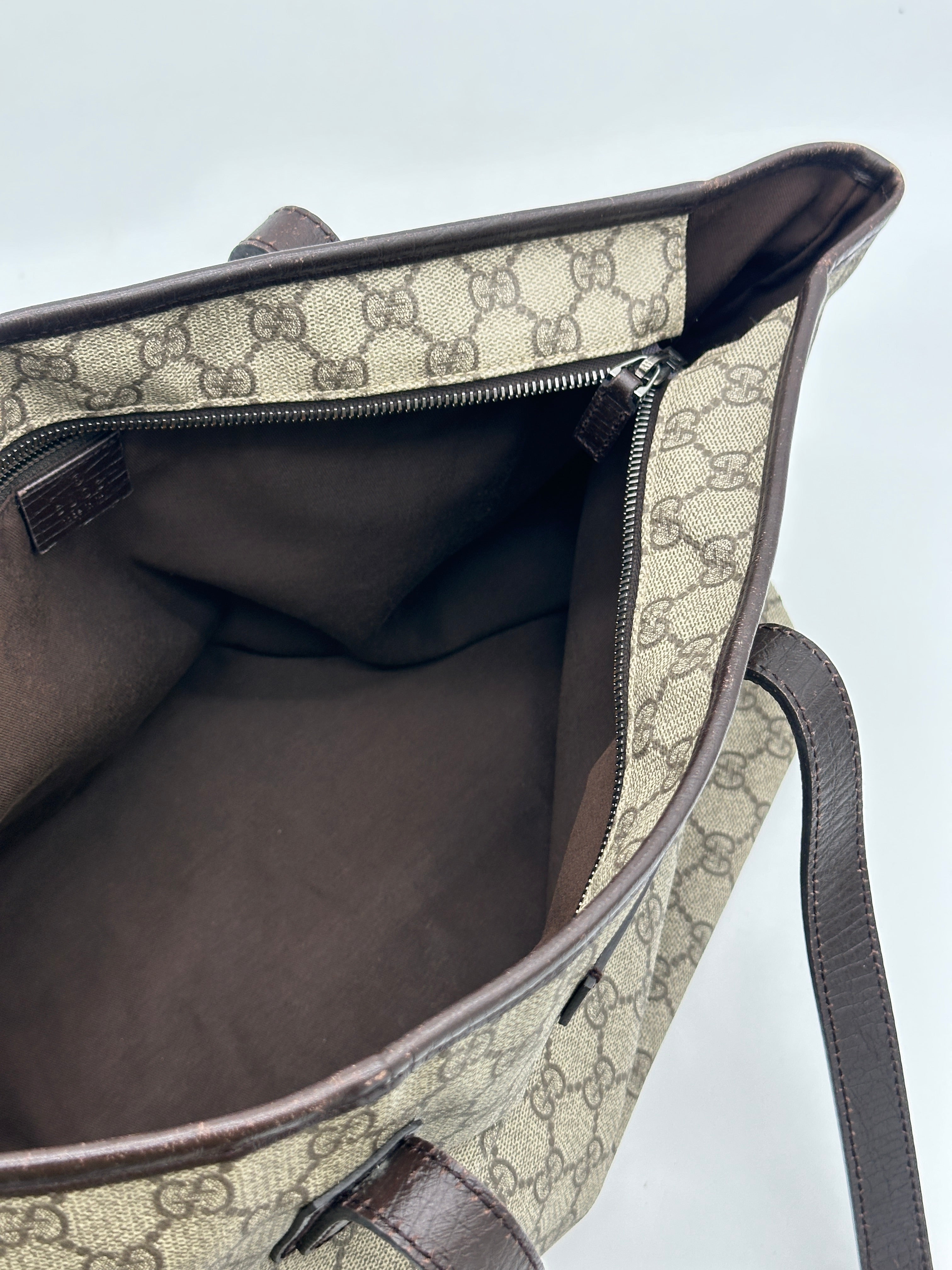 Gucci PVC Supreme Tote Bag