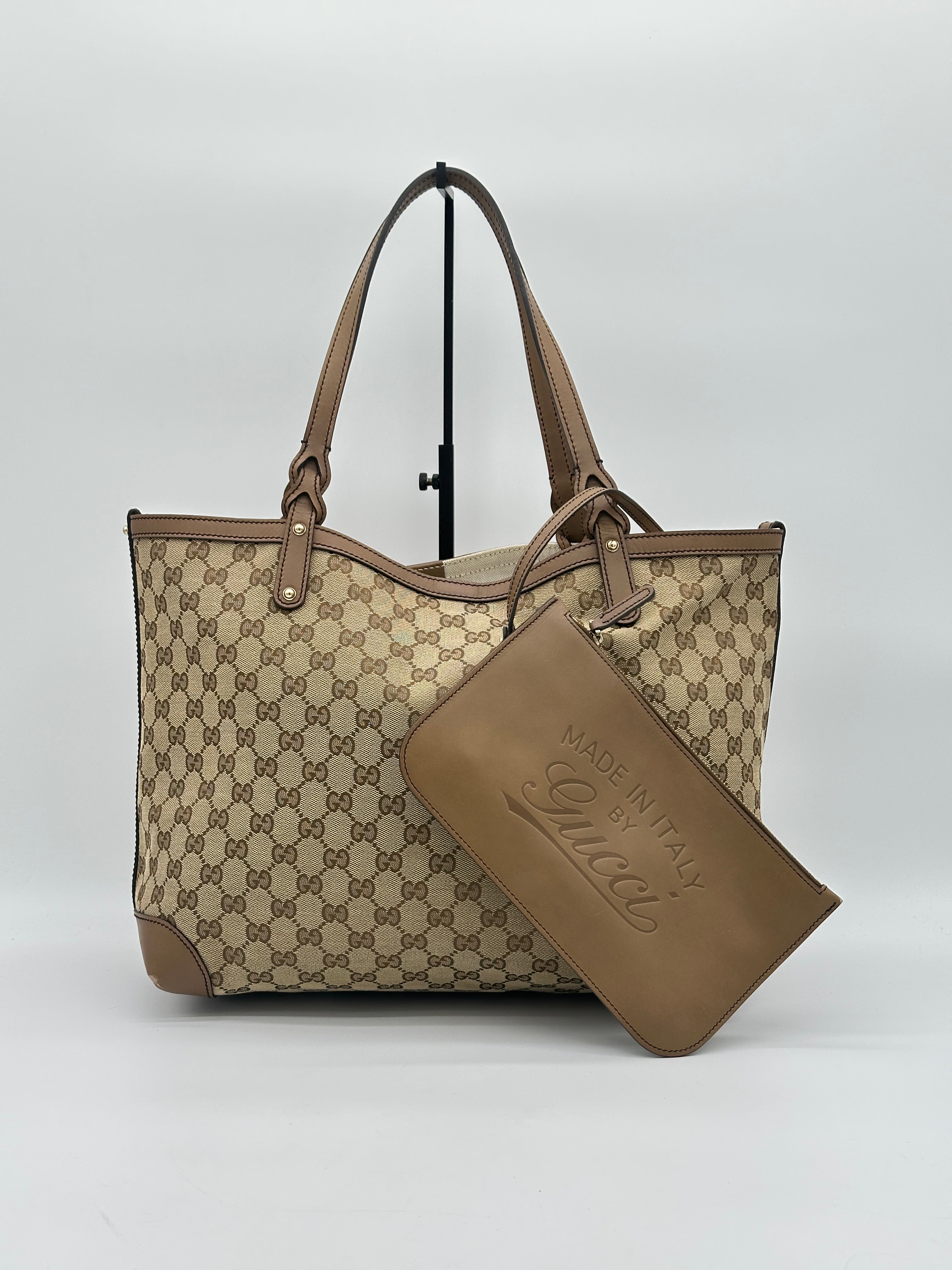 Gucci Craft Canvas Tote Bag