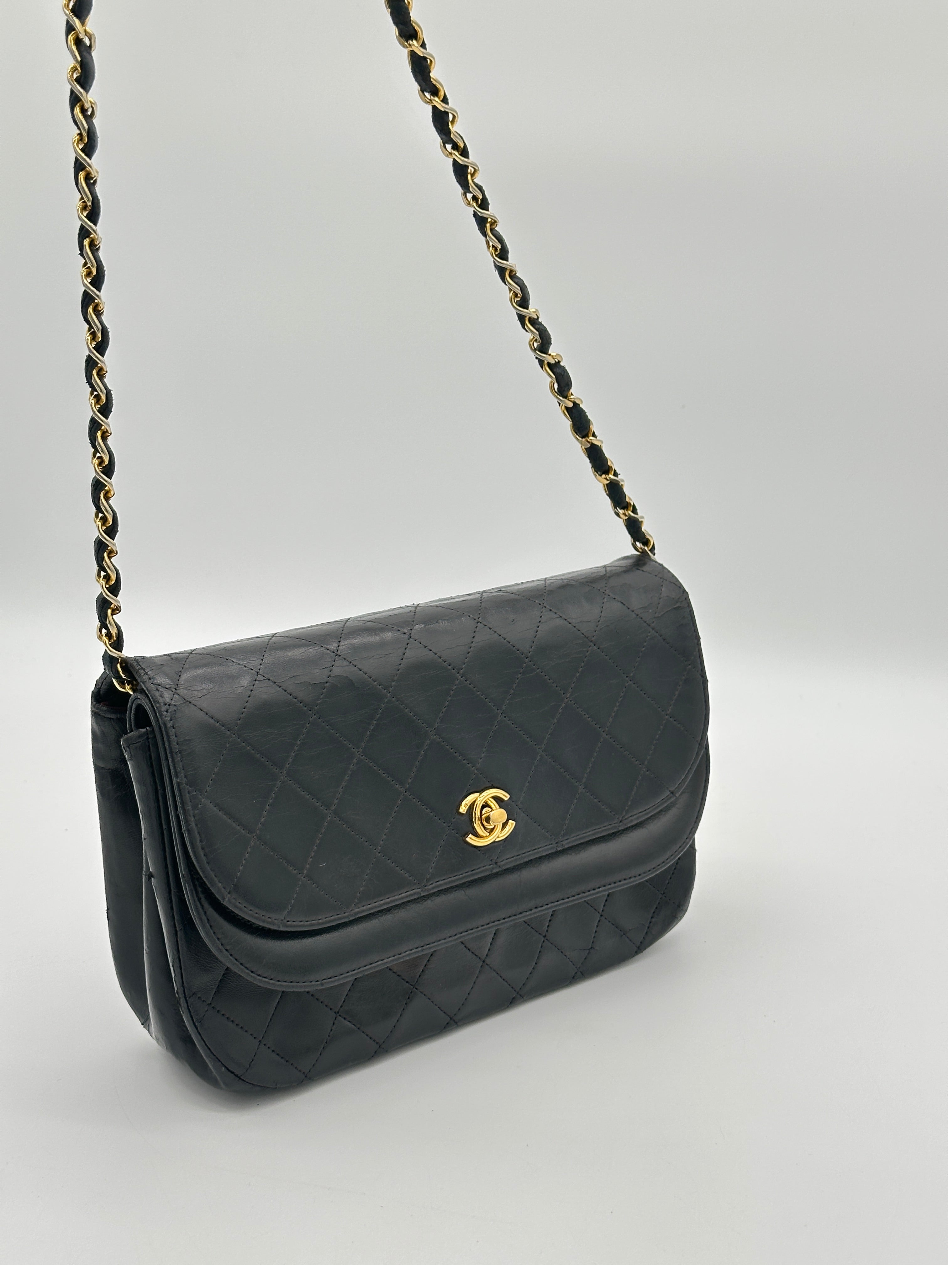 Chanel Half Moon Double Flap