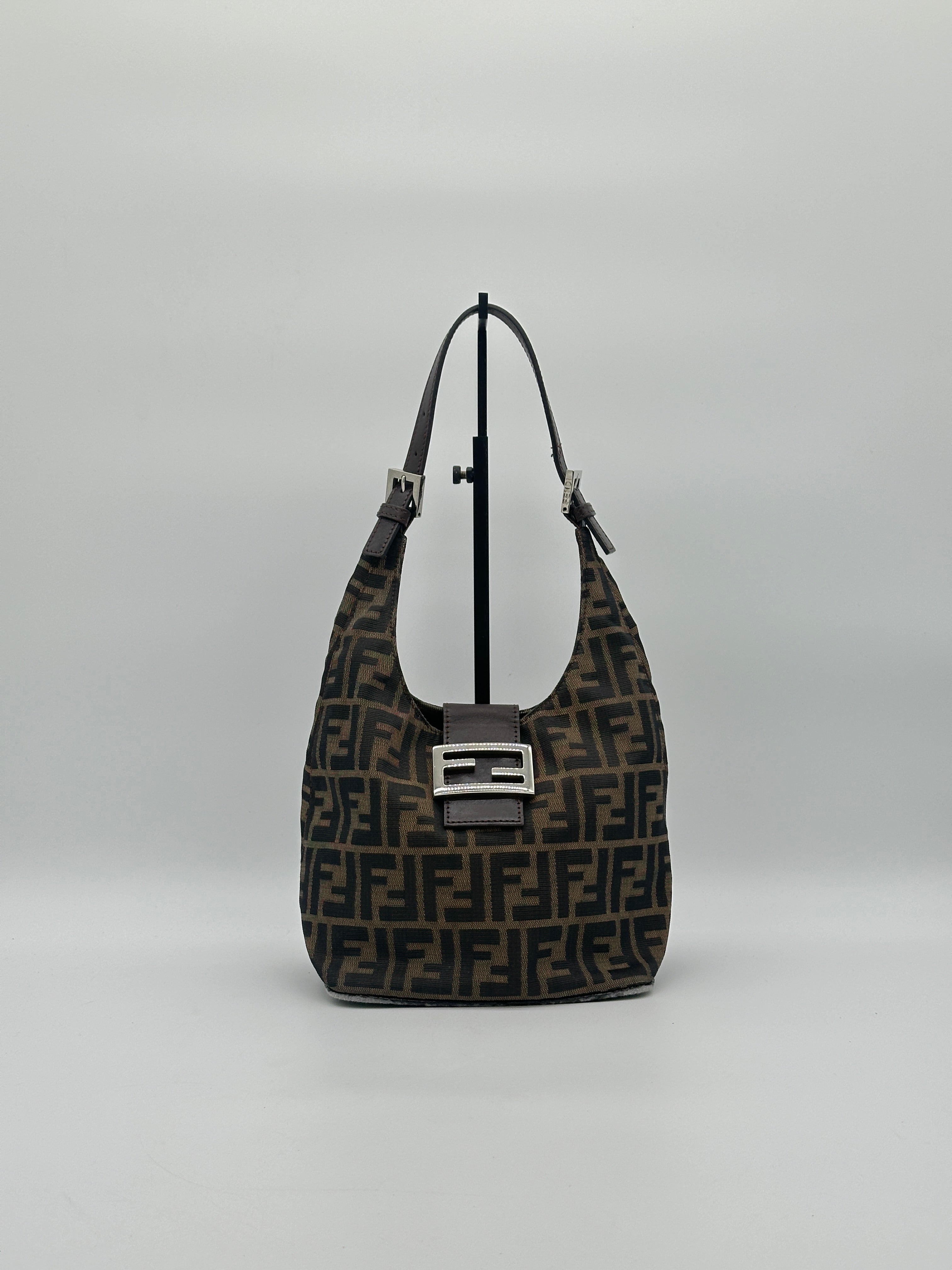 Fendi Zucca Mamma Hobo Baguette
