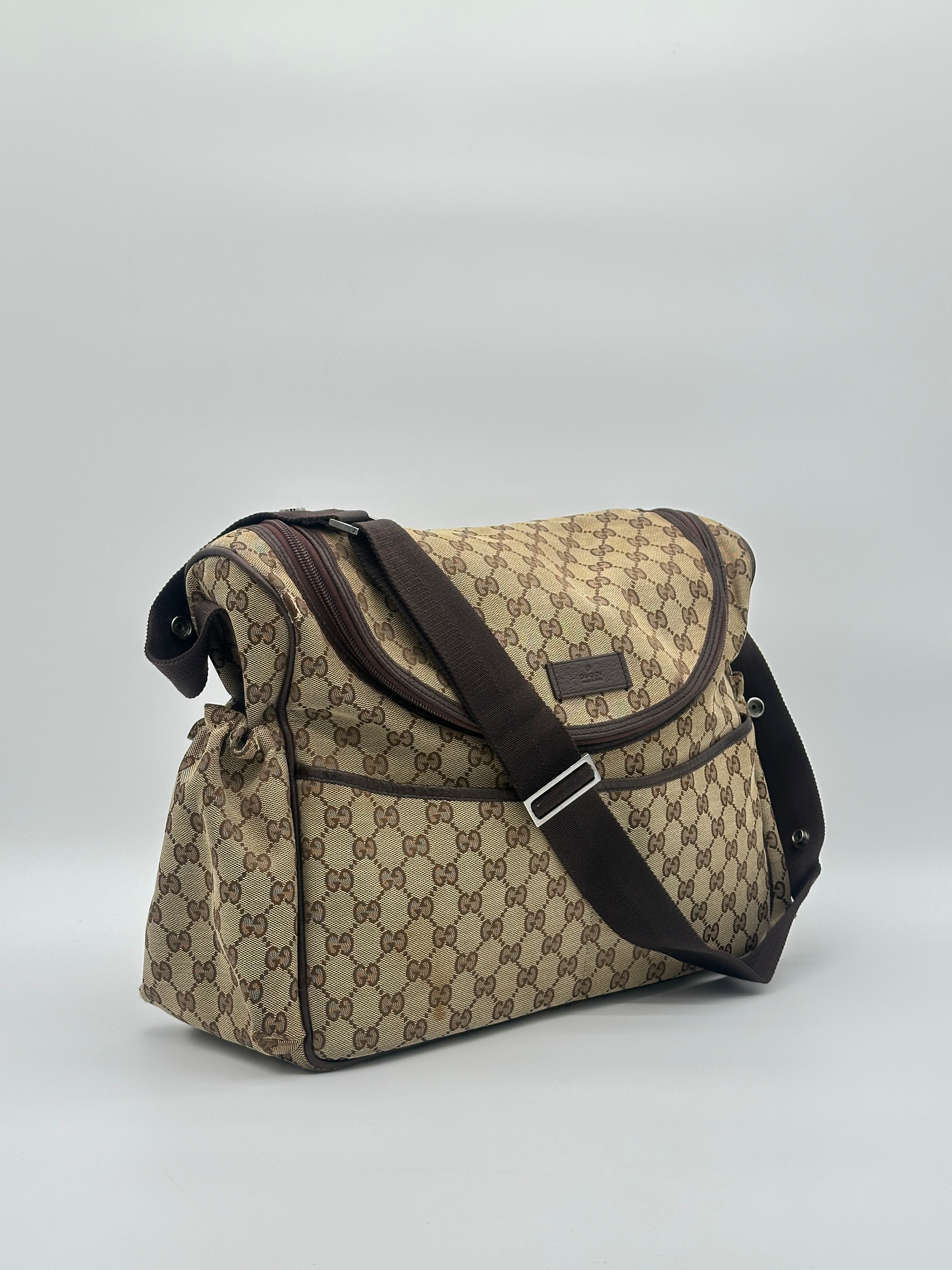Gucci GG Canvas Diaper Bag