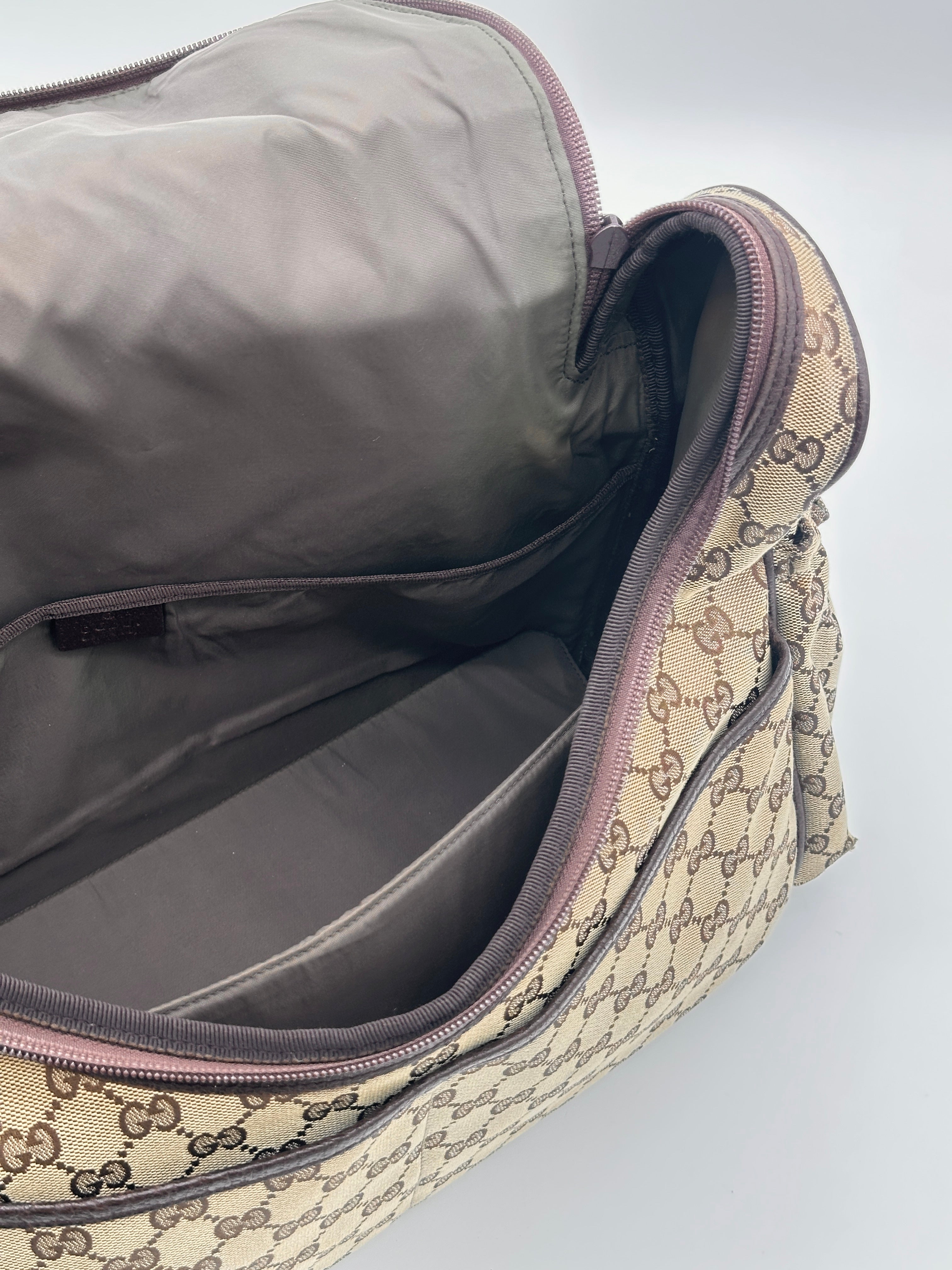 Gucci GG Canvas Diaper Bag