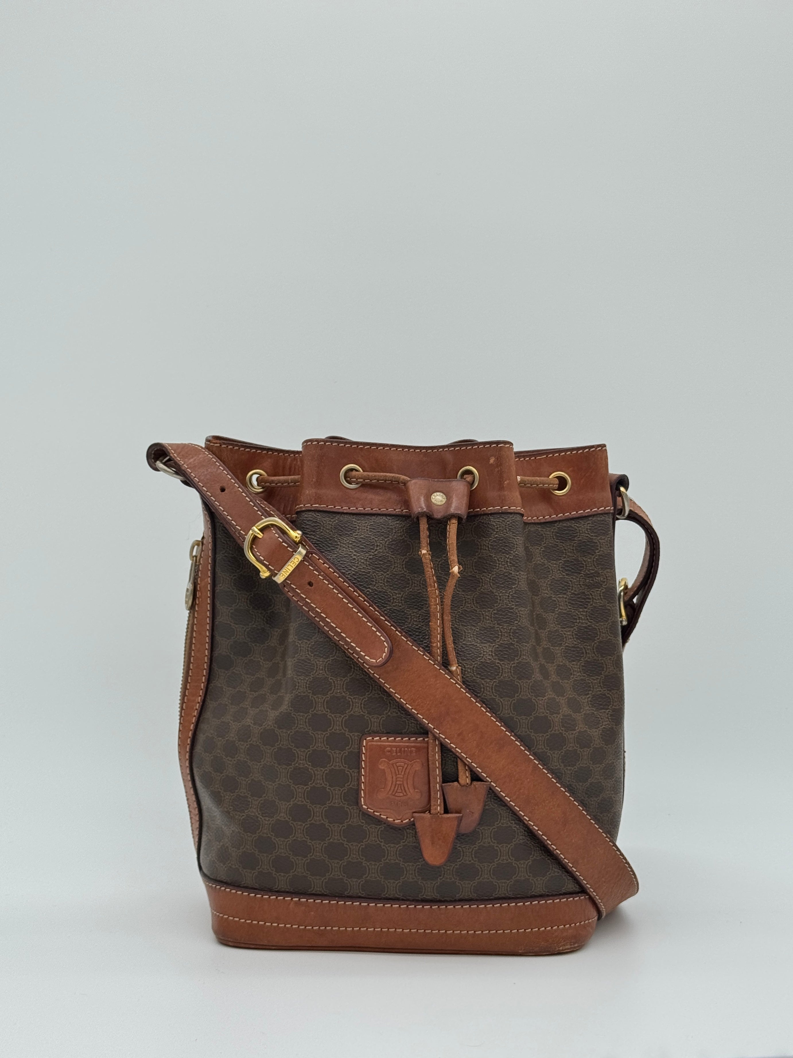 Céline Macadam Bucket Bag