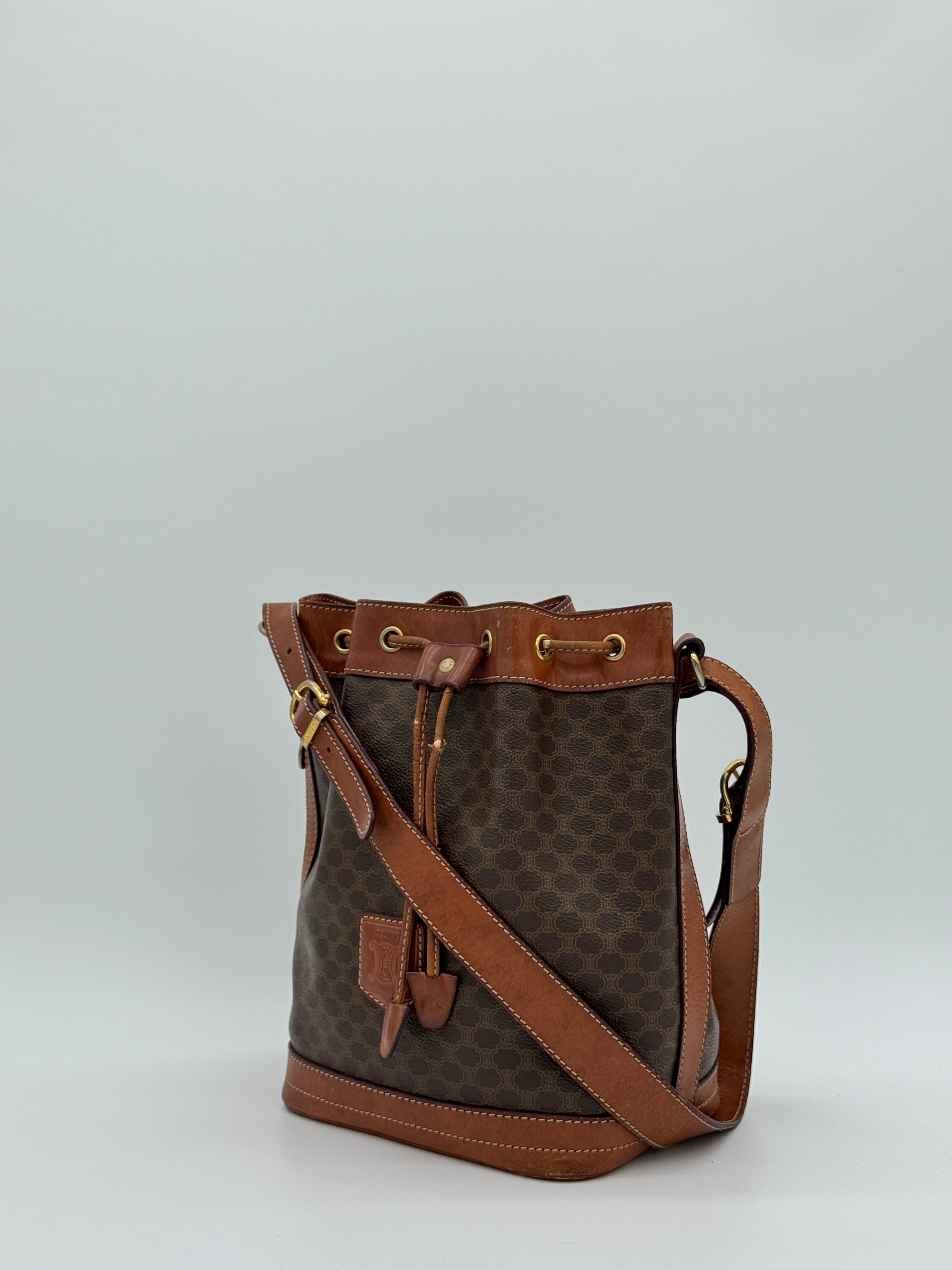 Céline Macadam Bucket Bag
