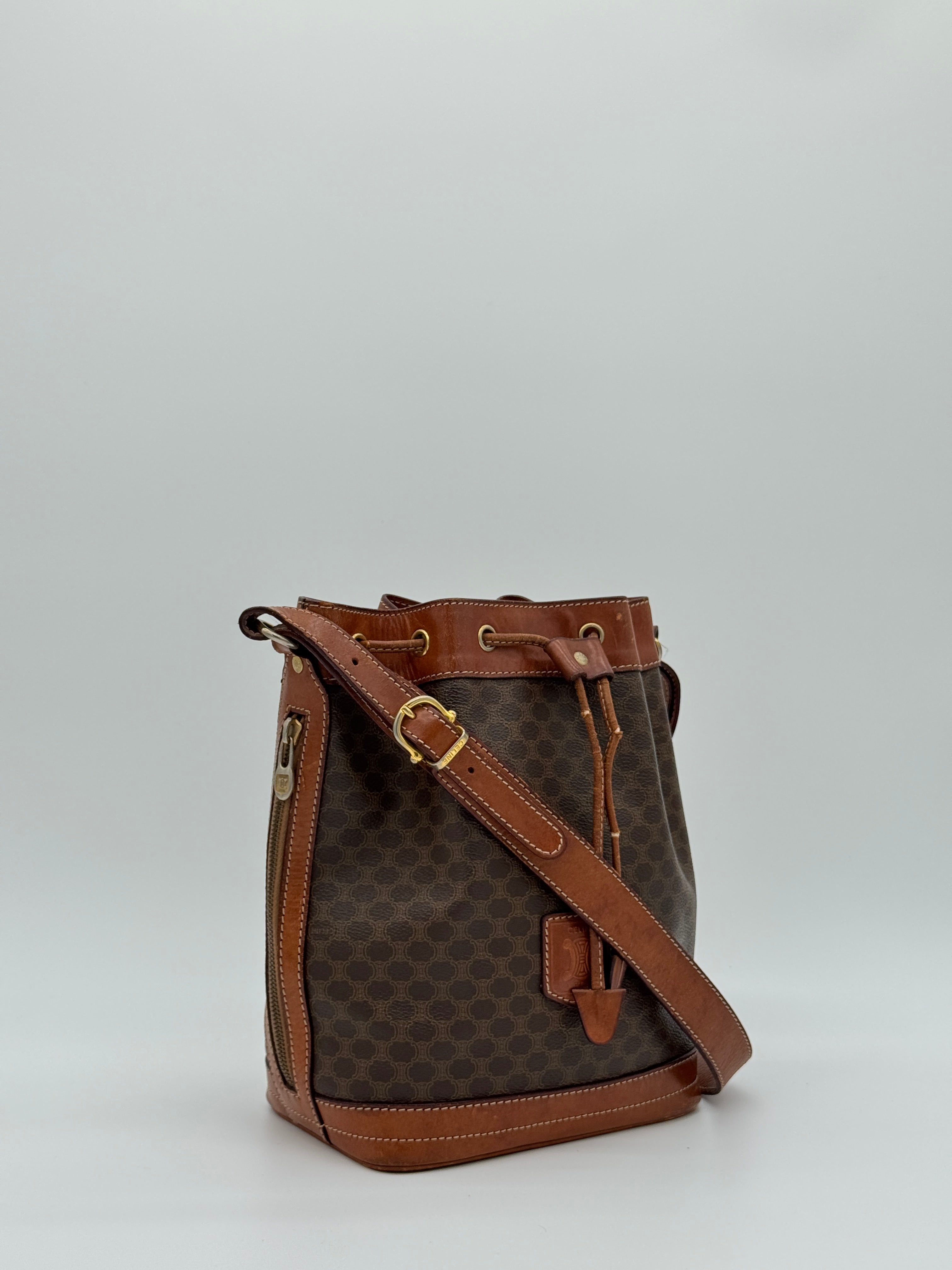 Céline Macadam Bucket Bag