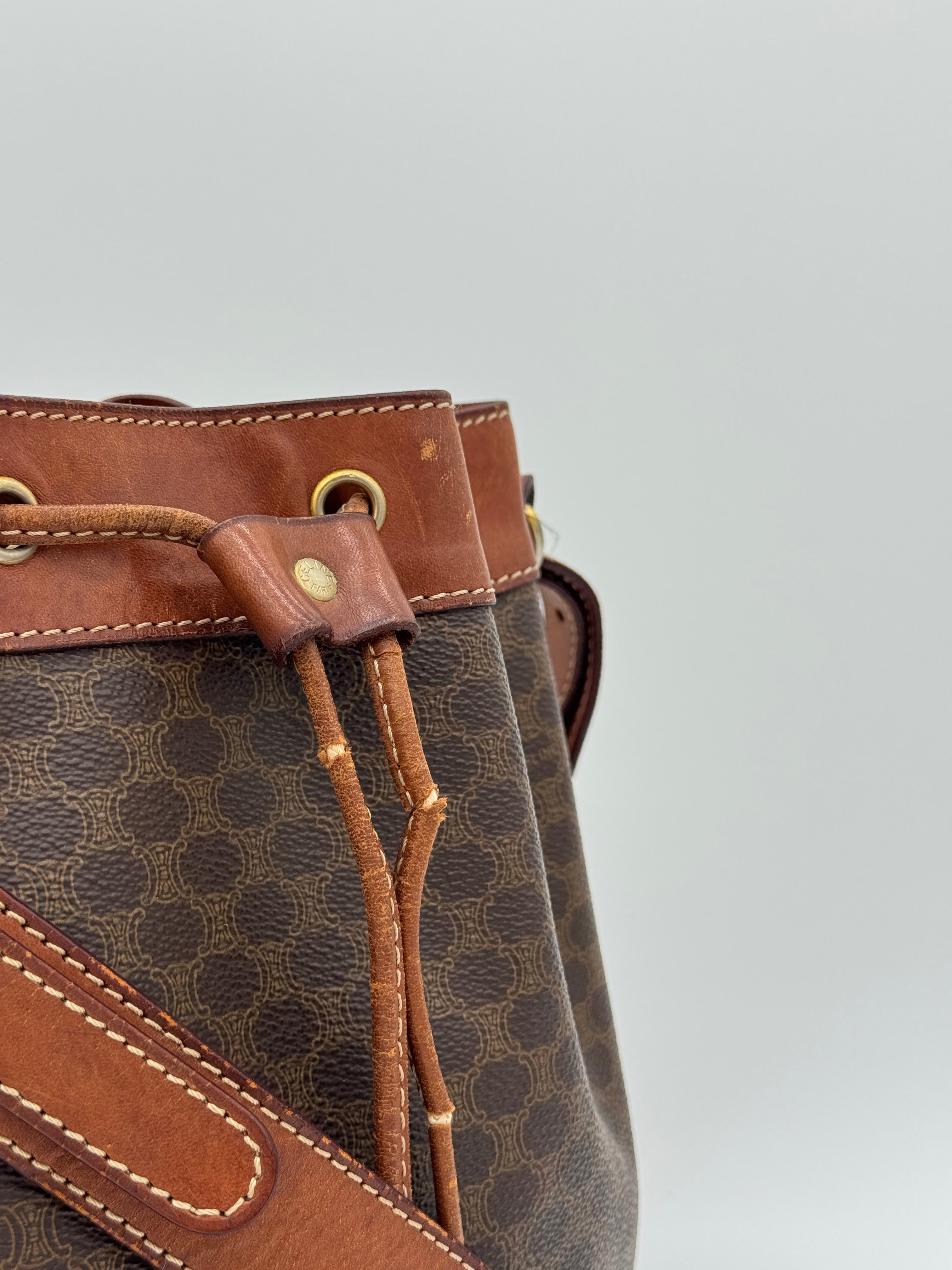 Céline Macadam Bucket Bag