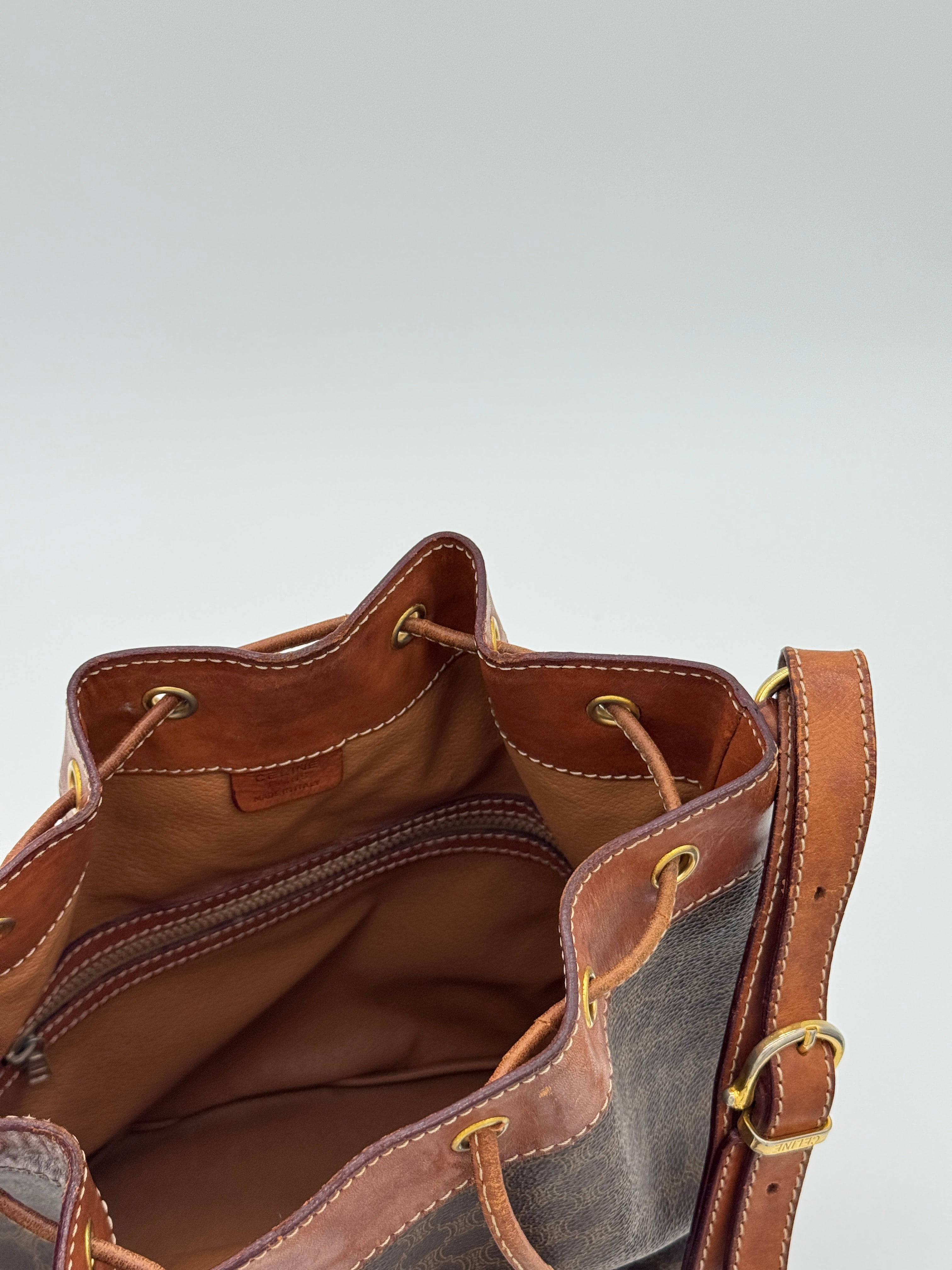 Céline Macadam Bucket Bag