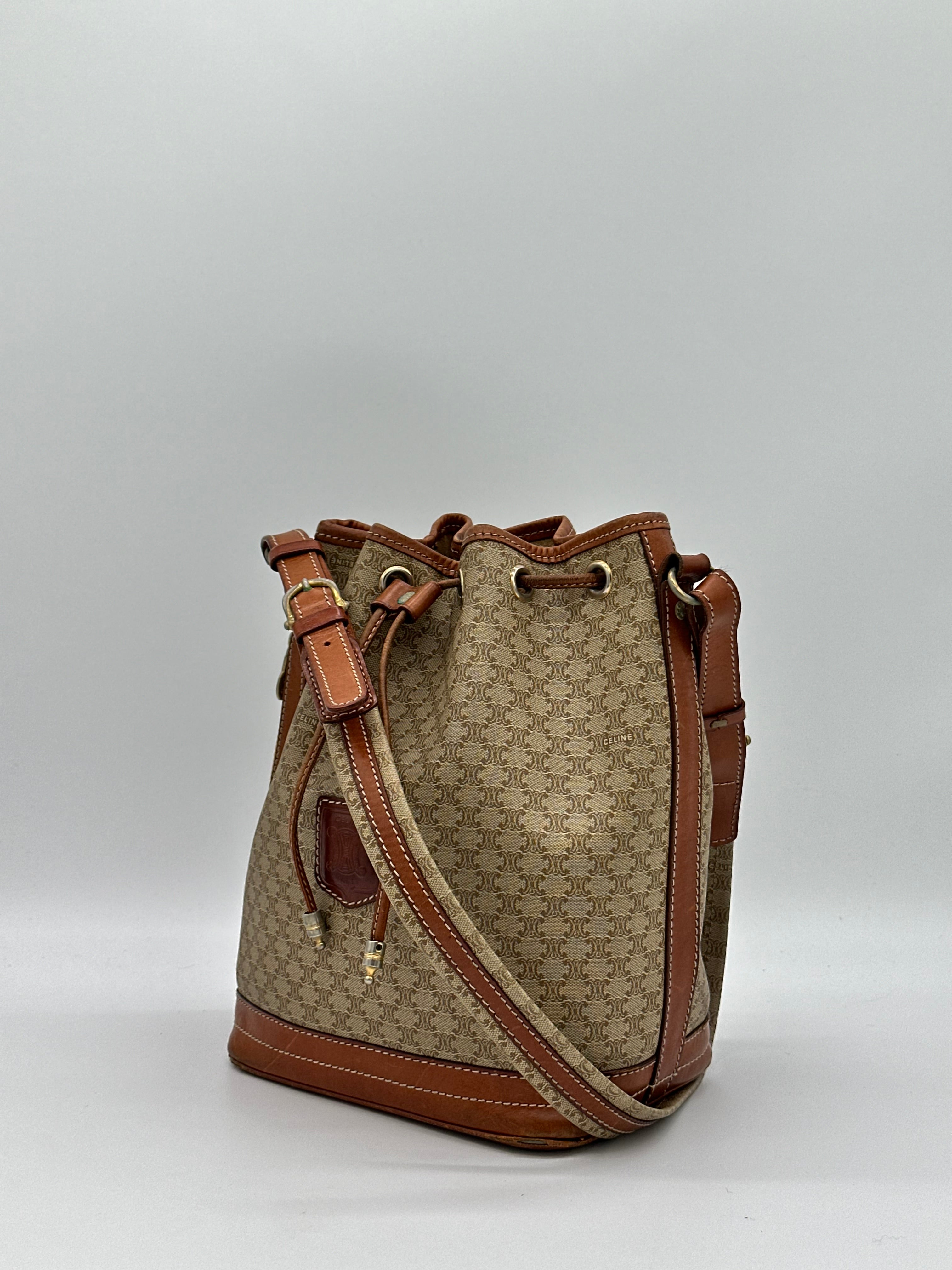 Céline Macadam Bucket Bag