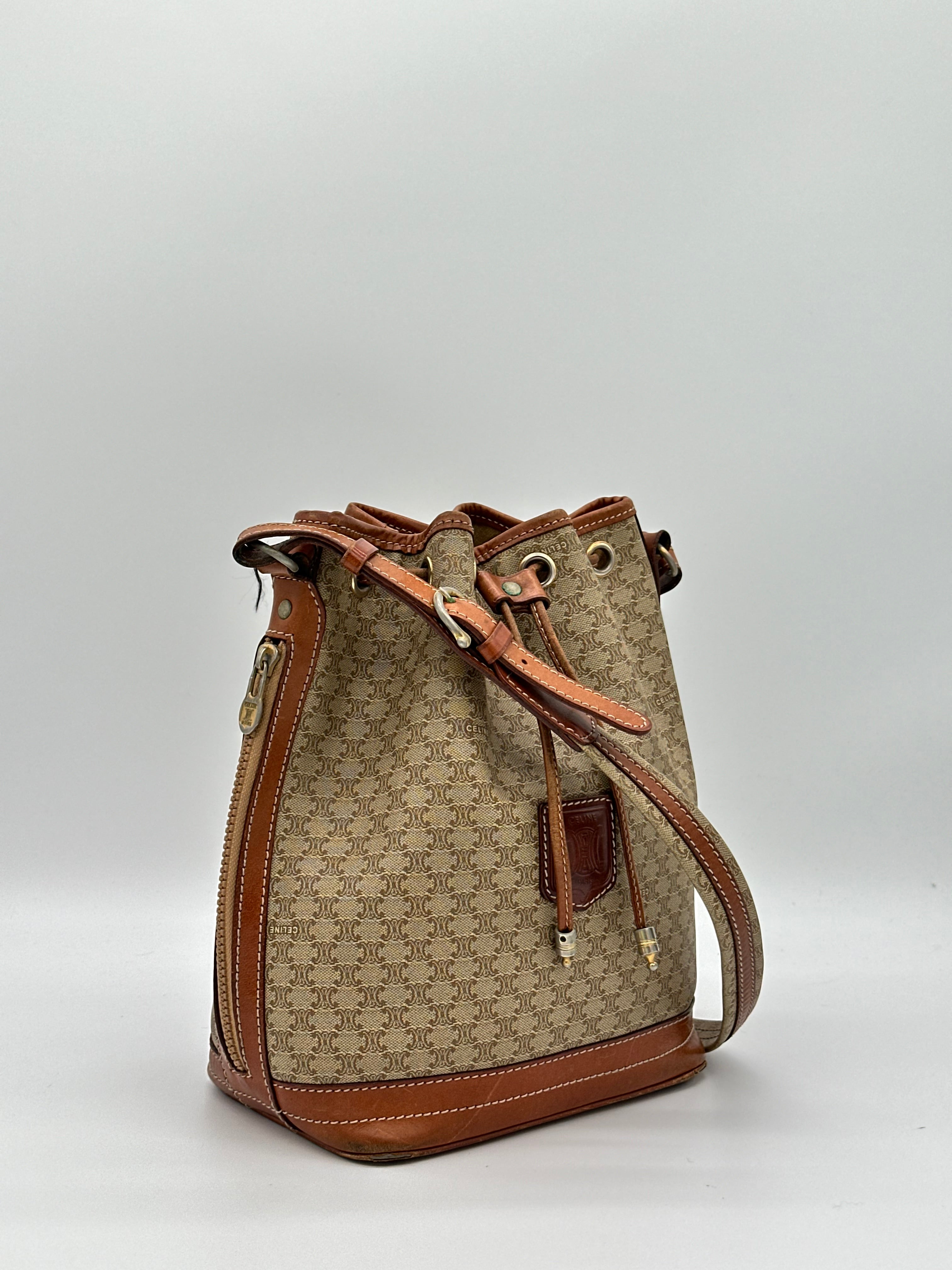 Céline Macadam Bucket Bag