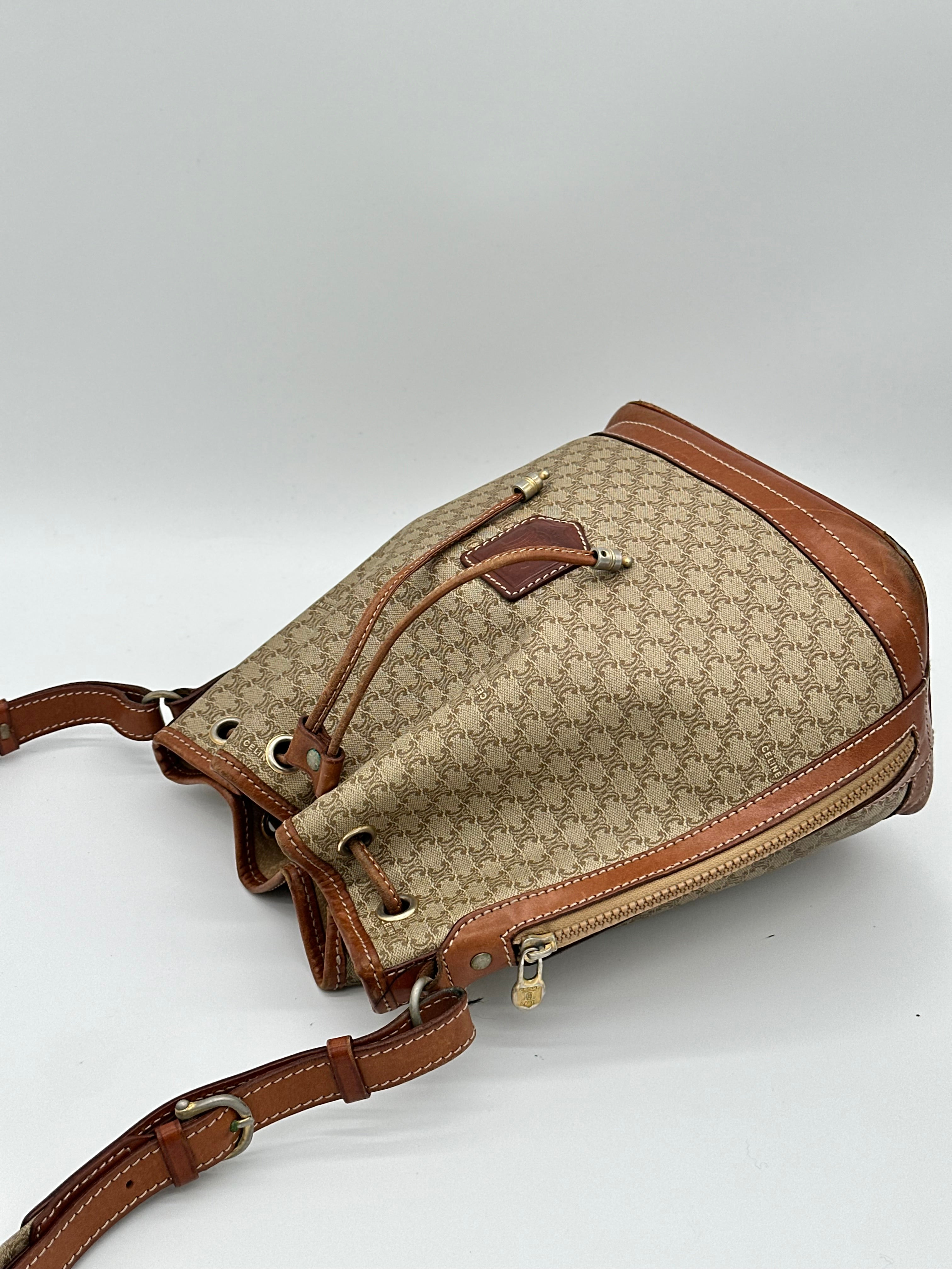Céline Macadam Bucket Bag