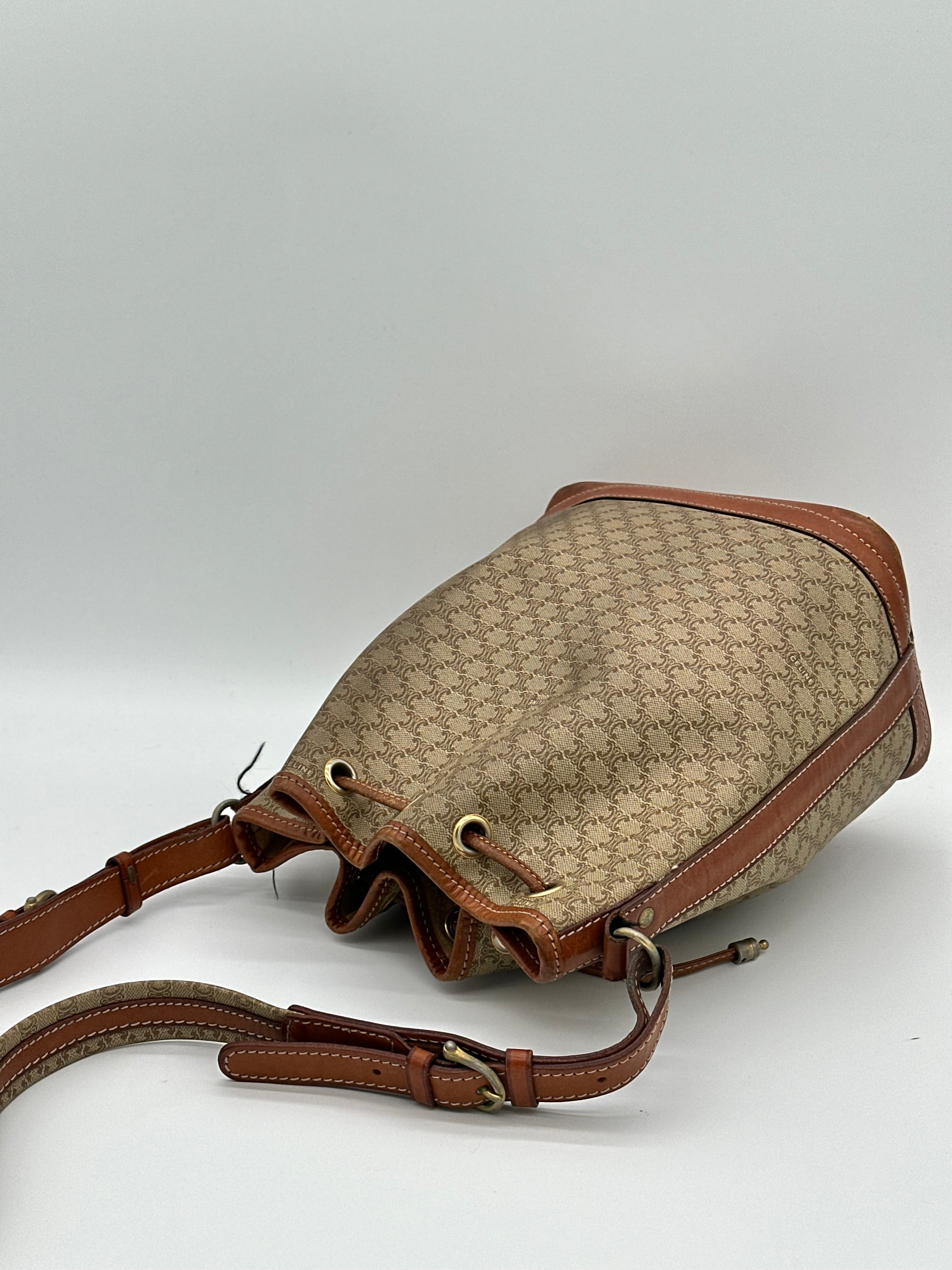 Céline Macadam Bucket Bag