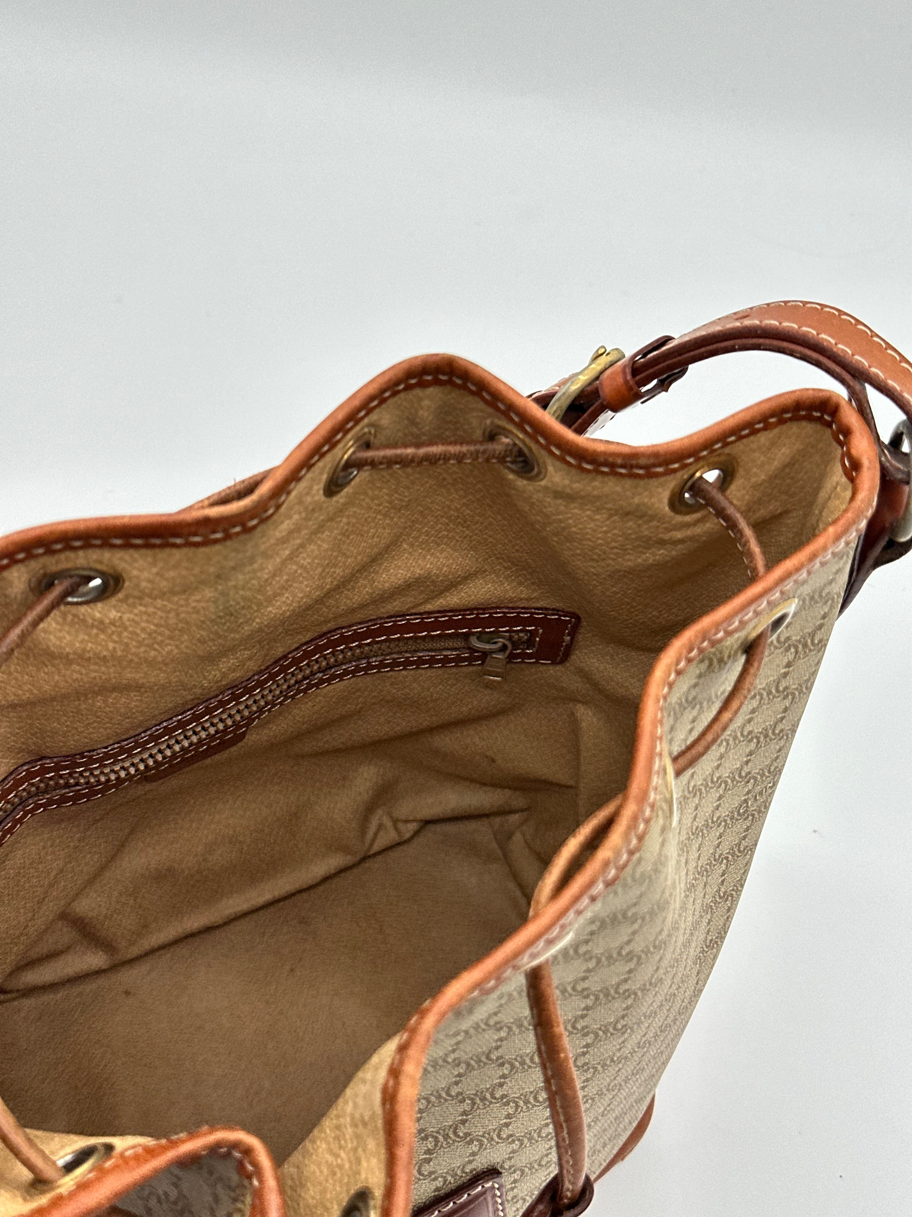 Céline Macadam Bucket Bag